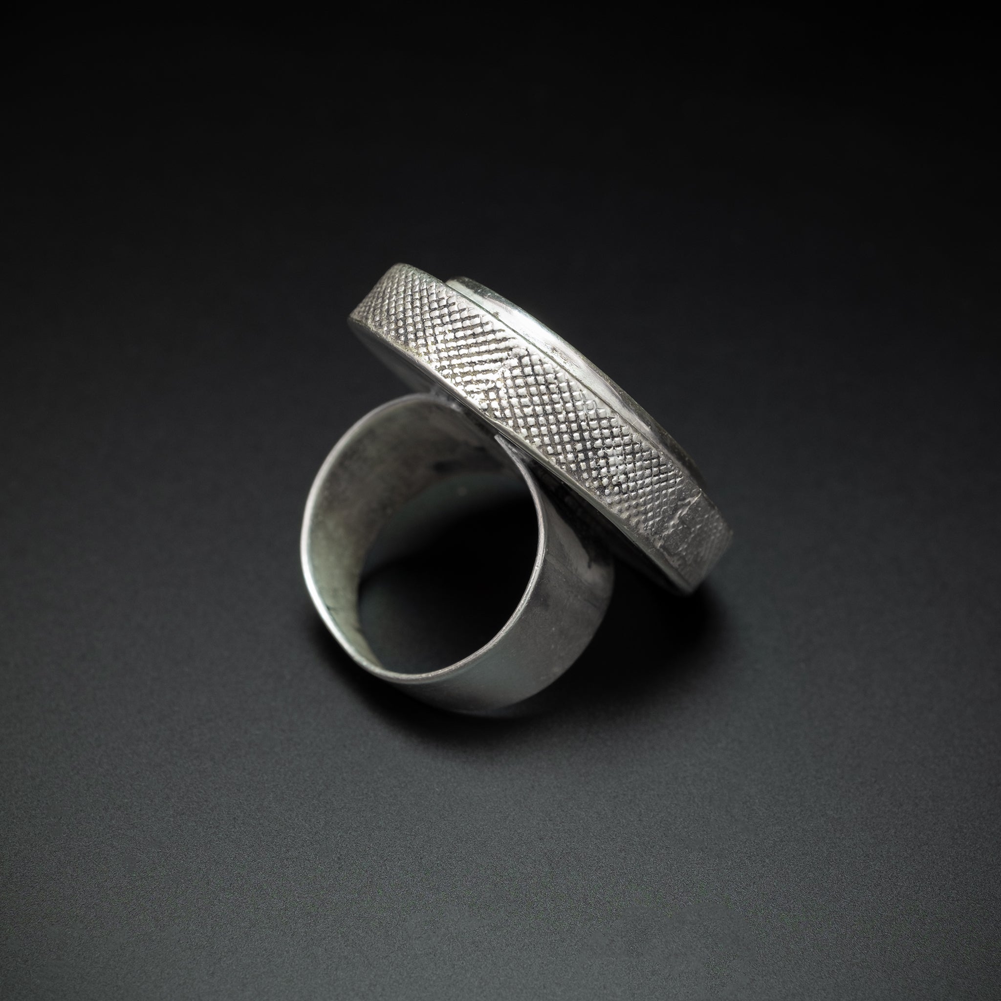 Authentic Old Silver Kazakh Ring, Central Asia