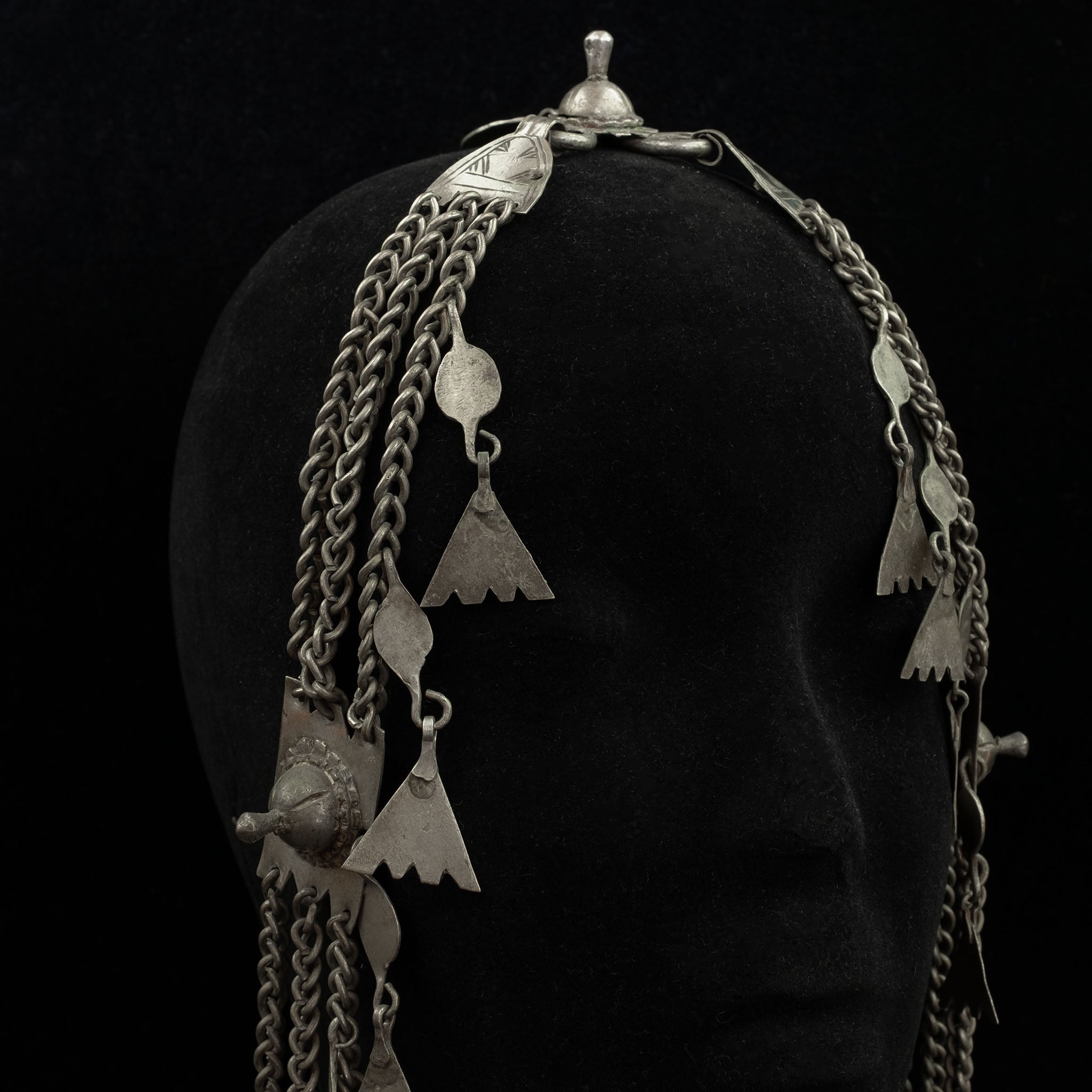 Old Silver Ait Atta Headdress, Msemrir, Morocco