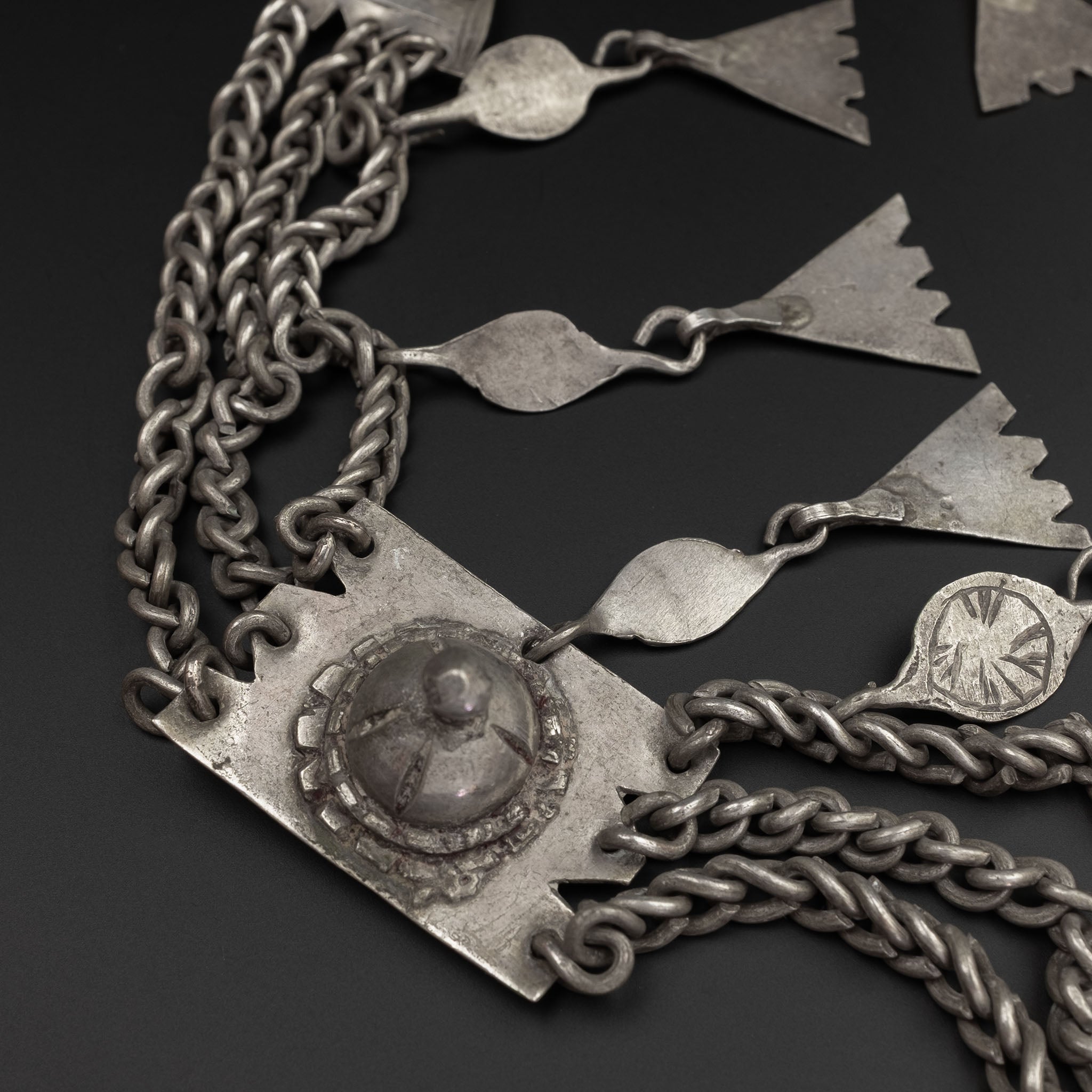 Old Silver Ait Atta Headdress, Msemrir, Morocco