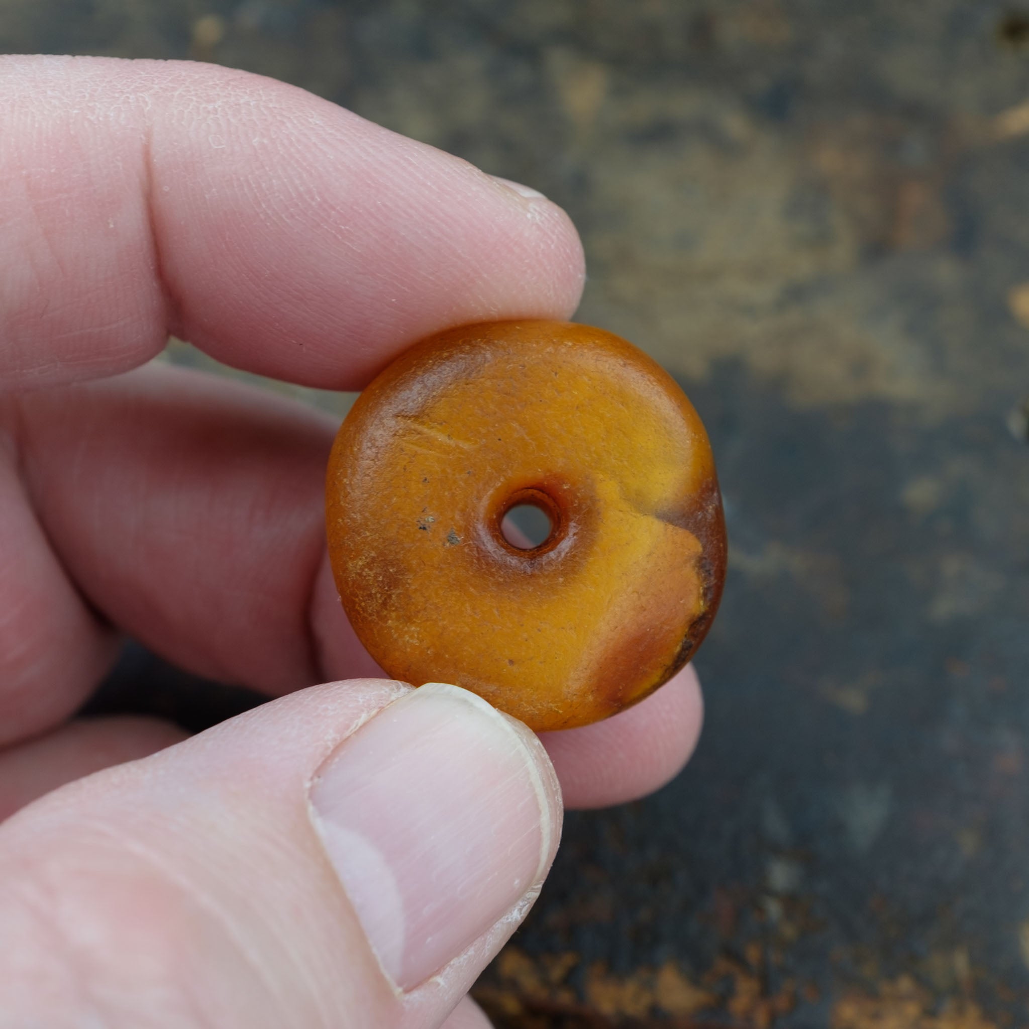 Antique Genuine Natural Baltic Amber Bead (5.6 g)