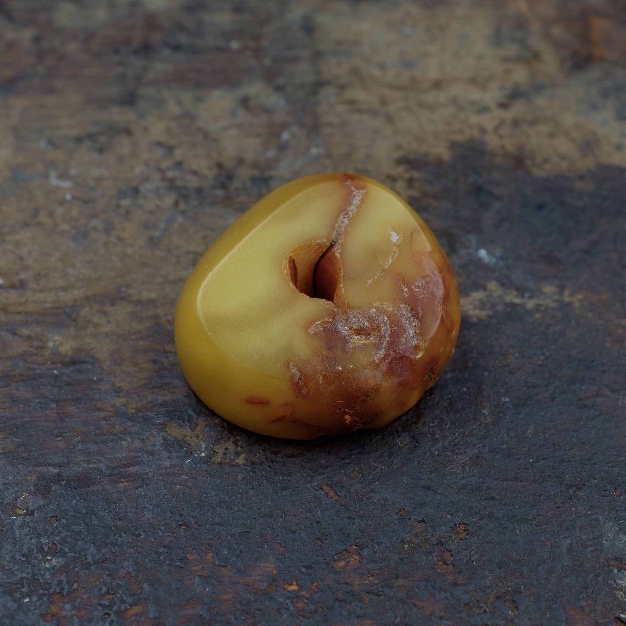 Antique Genuine Natural Baltic Amber Bead (4.4g)