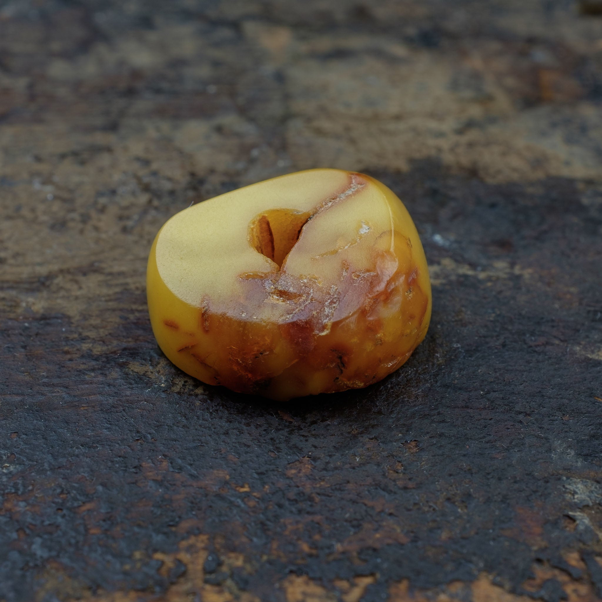 Antique Genuine Natural Baltic Amber Bead (4.4g)