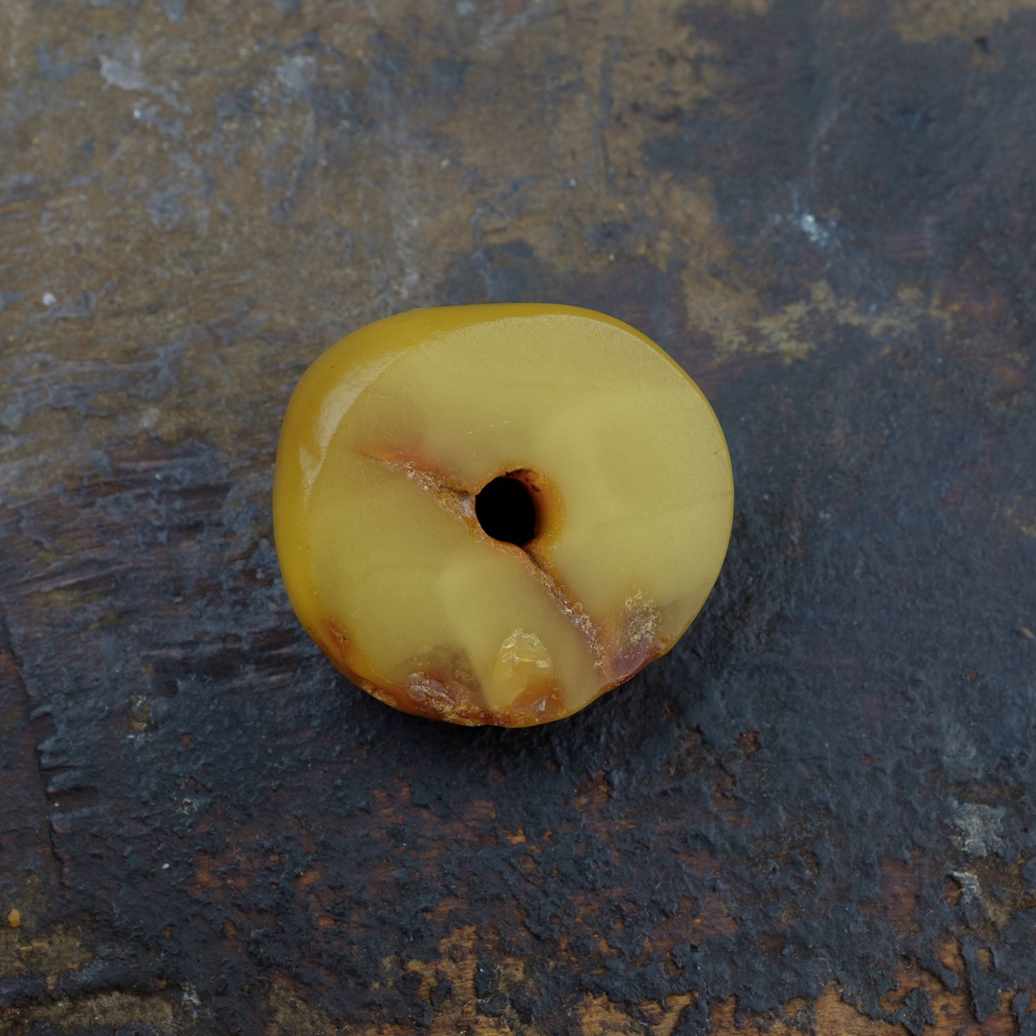 Antique Genuine Natural Baltic Amber Bead (4.4g)