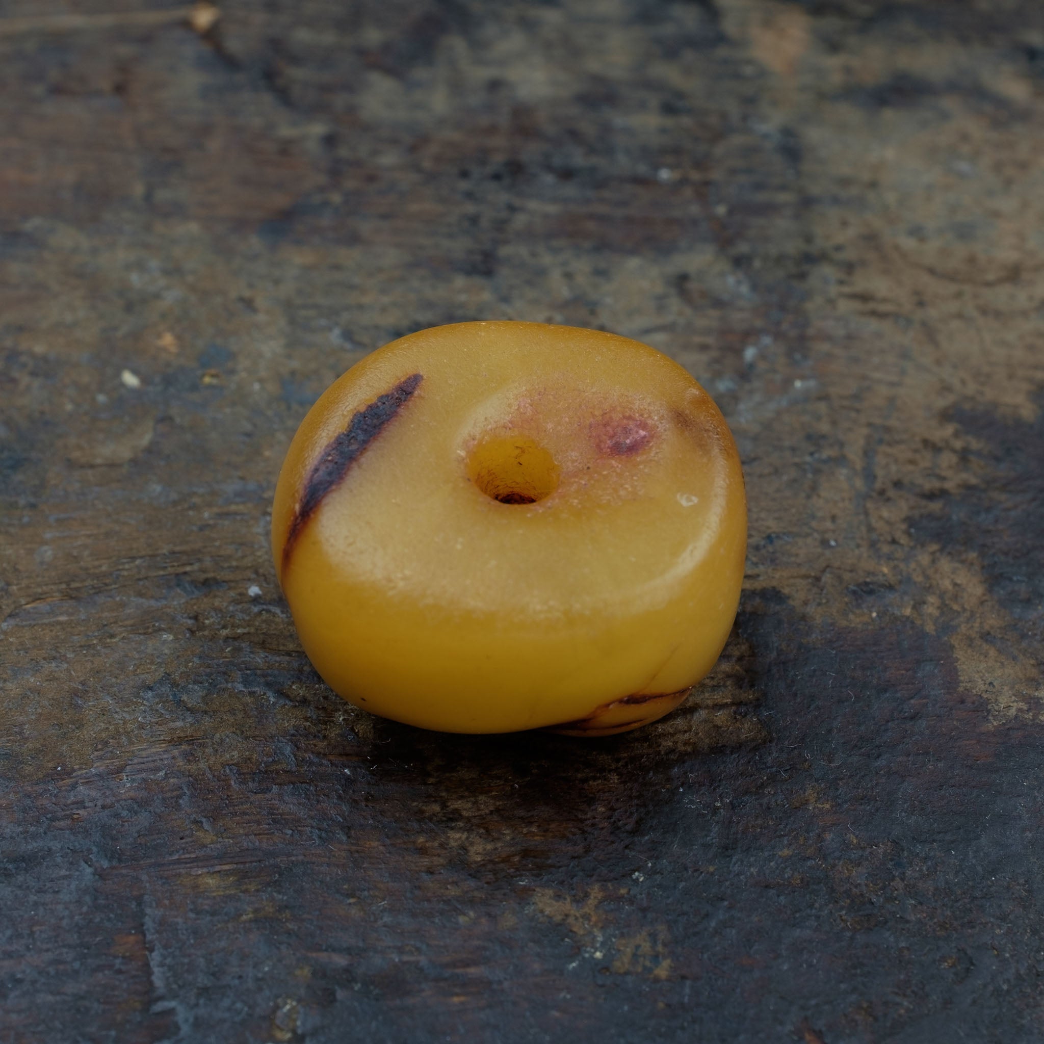 Antique Genuine Natural Baltic Amber Bead (5.1g)