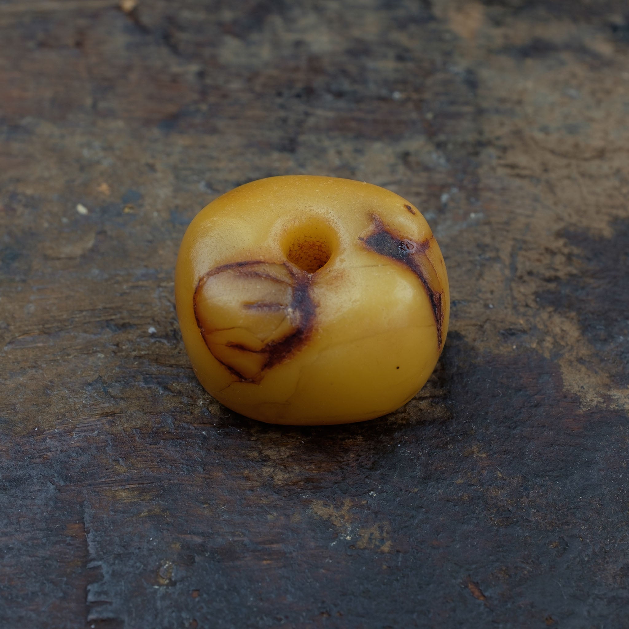 Antique Genuine Natural Baltic Amber Bead (5.1g)