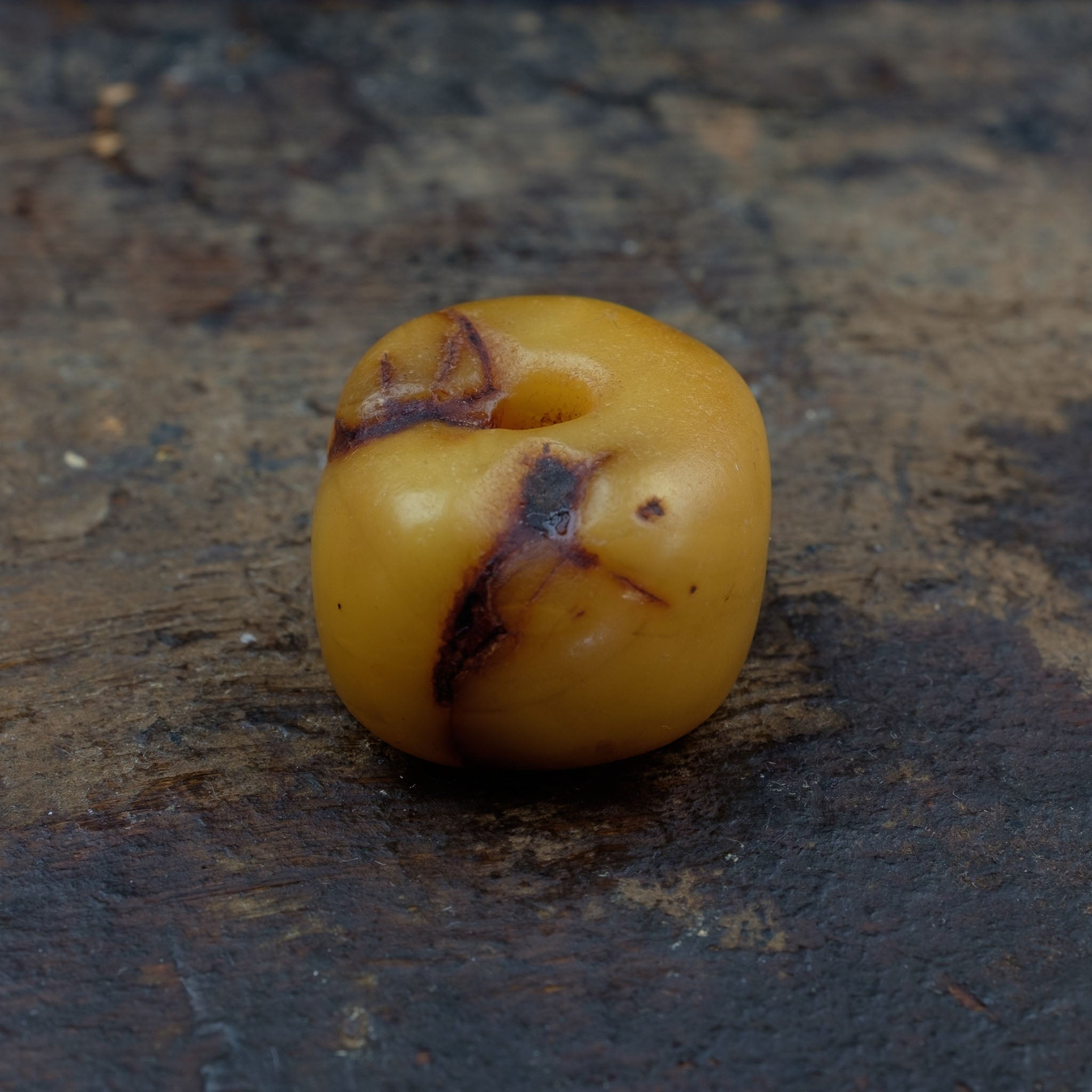 Antique Genuine Natural Baltic Amber Bead (5.1g)