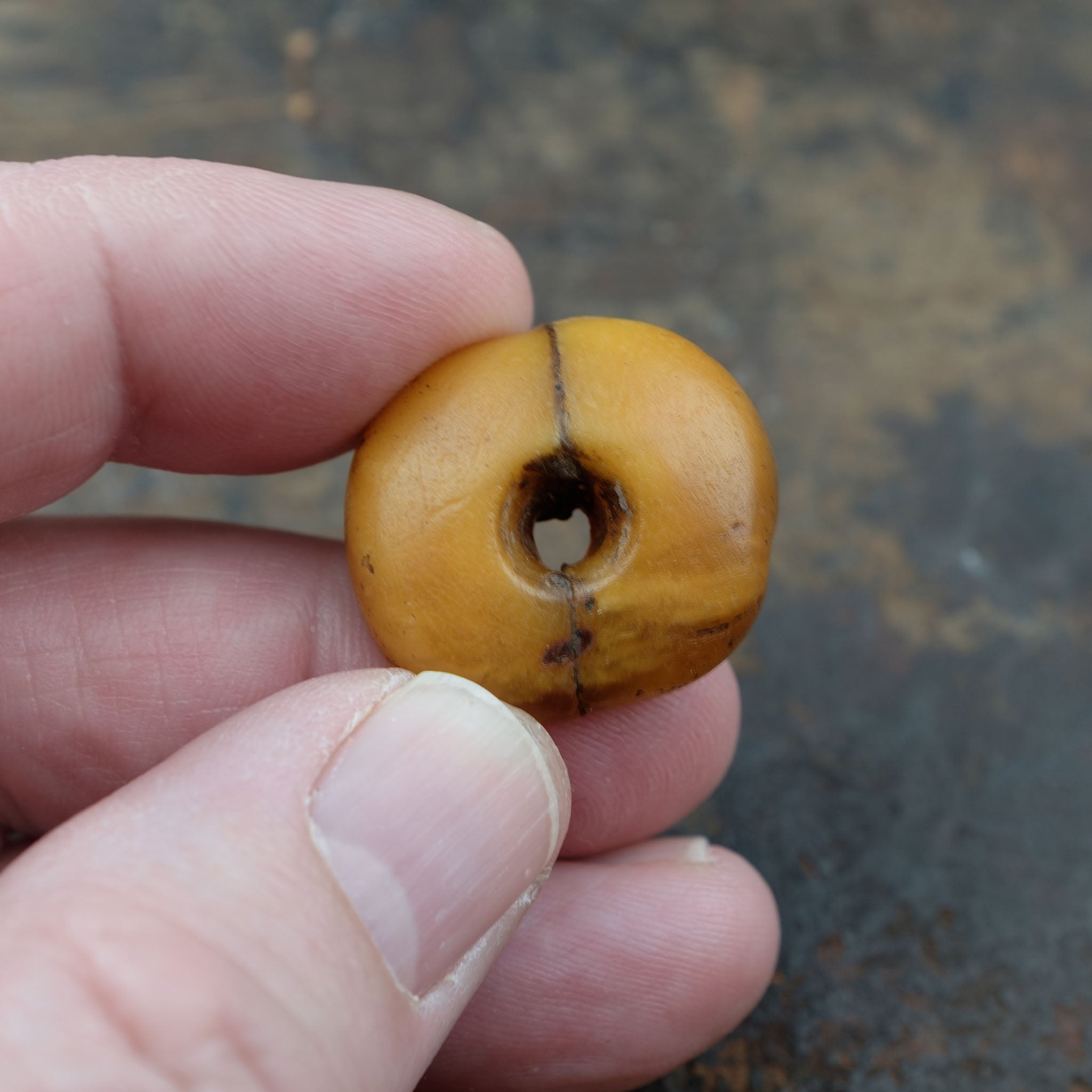 Antique Genuine Natural Baltic Amber Bead (4.7g) 