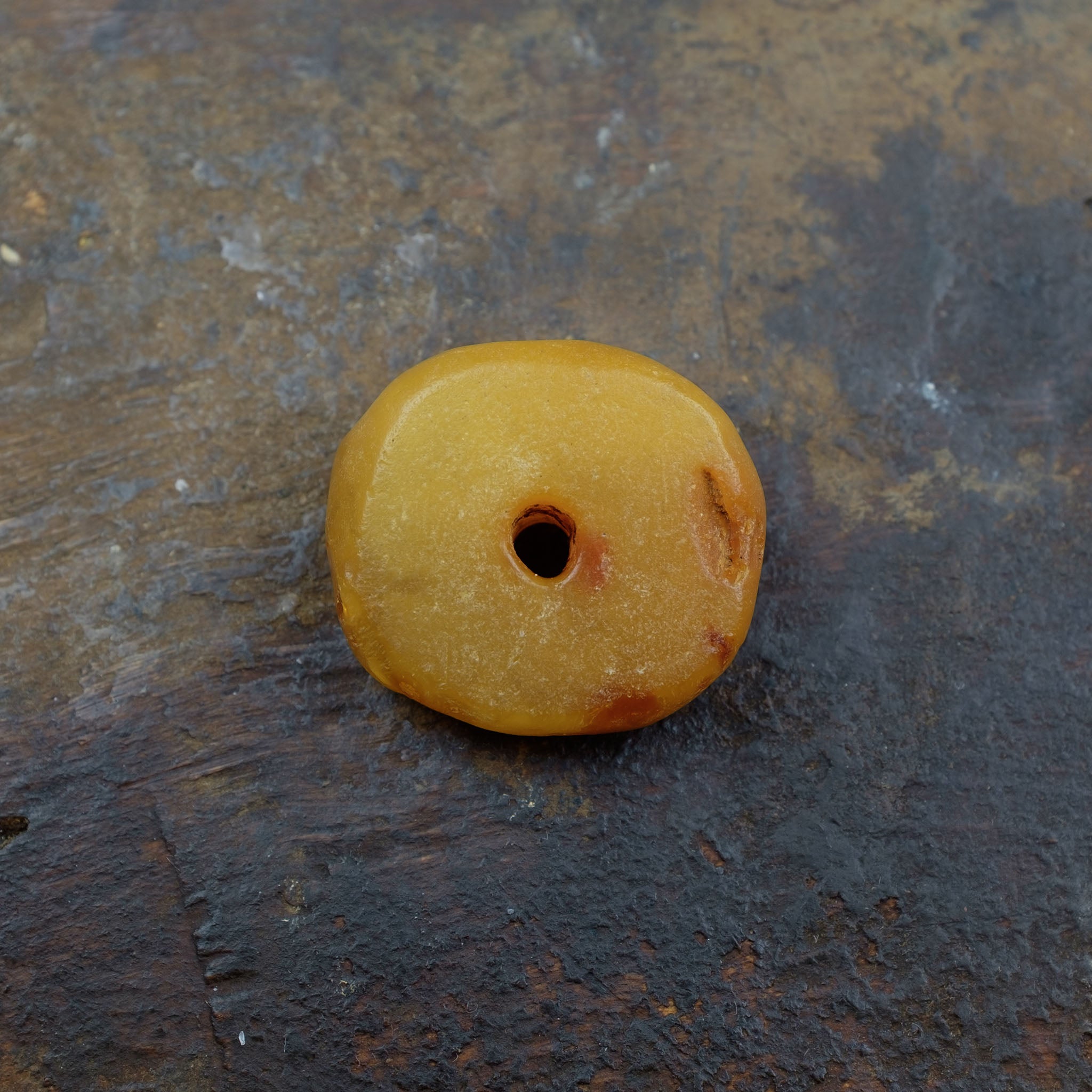 Large Antique Genuine Natural Baltic Amber Bead (4g) 