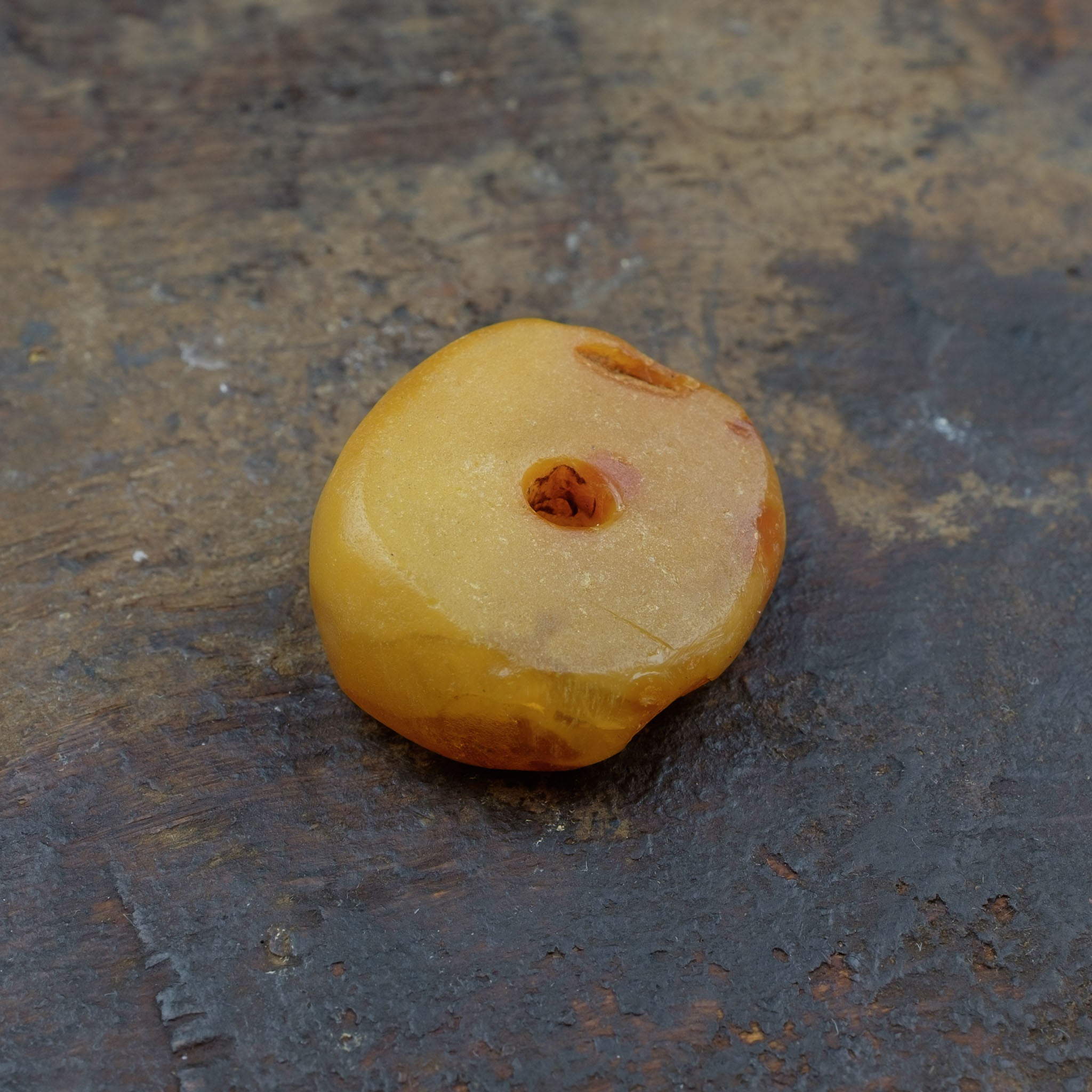 Large Antique Genuine Natural Baltic Amber Bead (4g) 