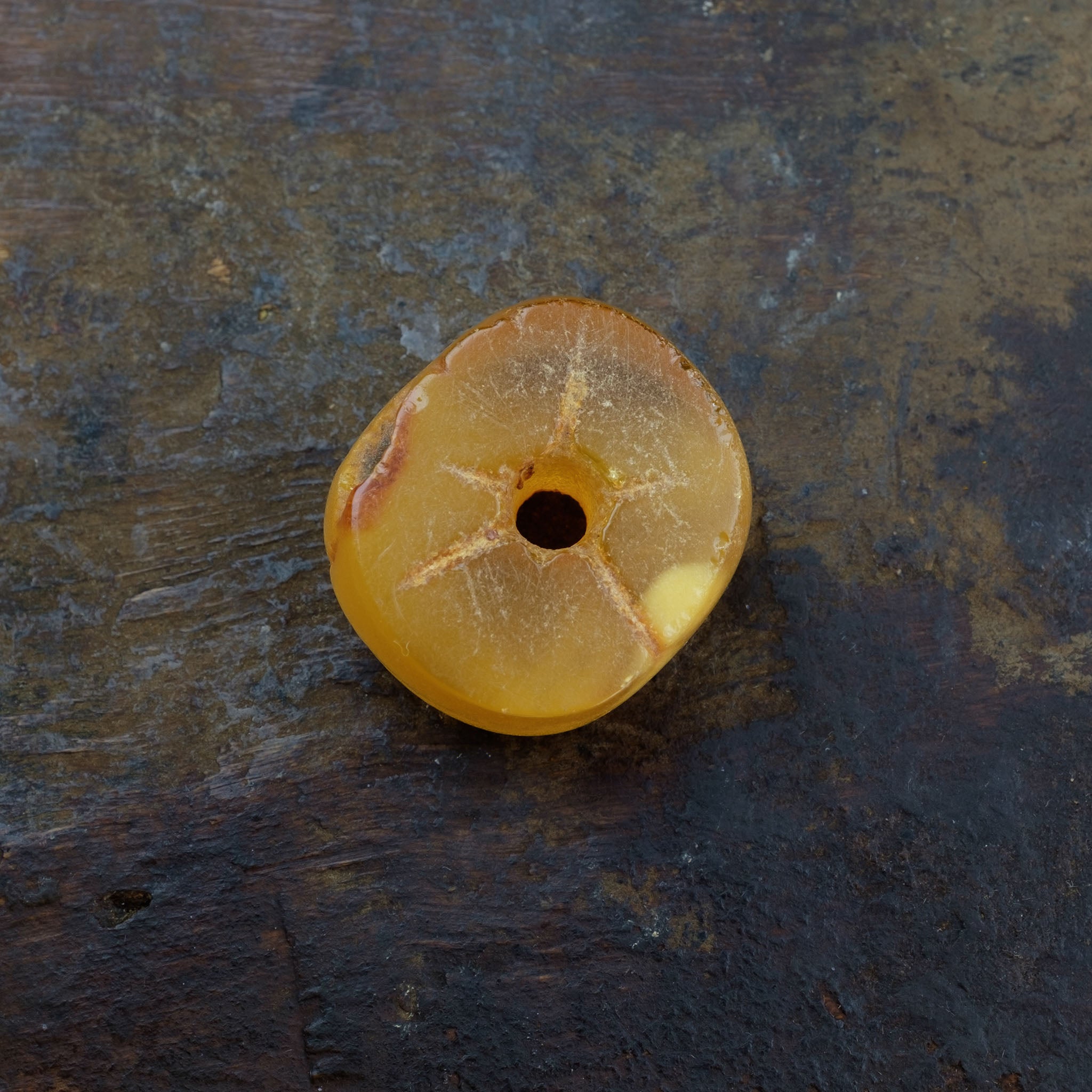 Antique Genuine Natural Baltic Amber Bead (5.5g) 