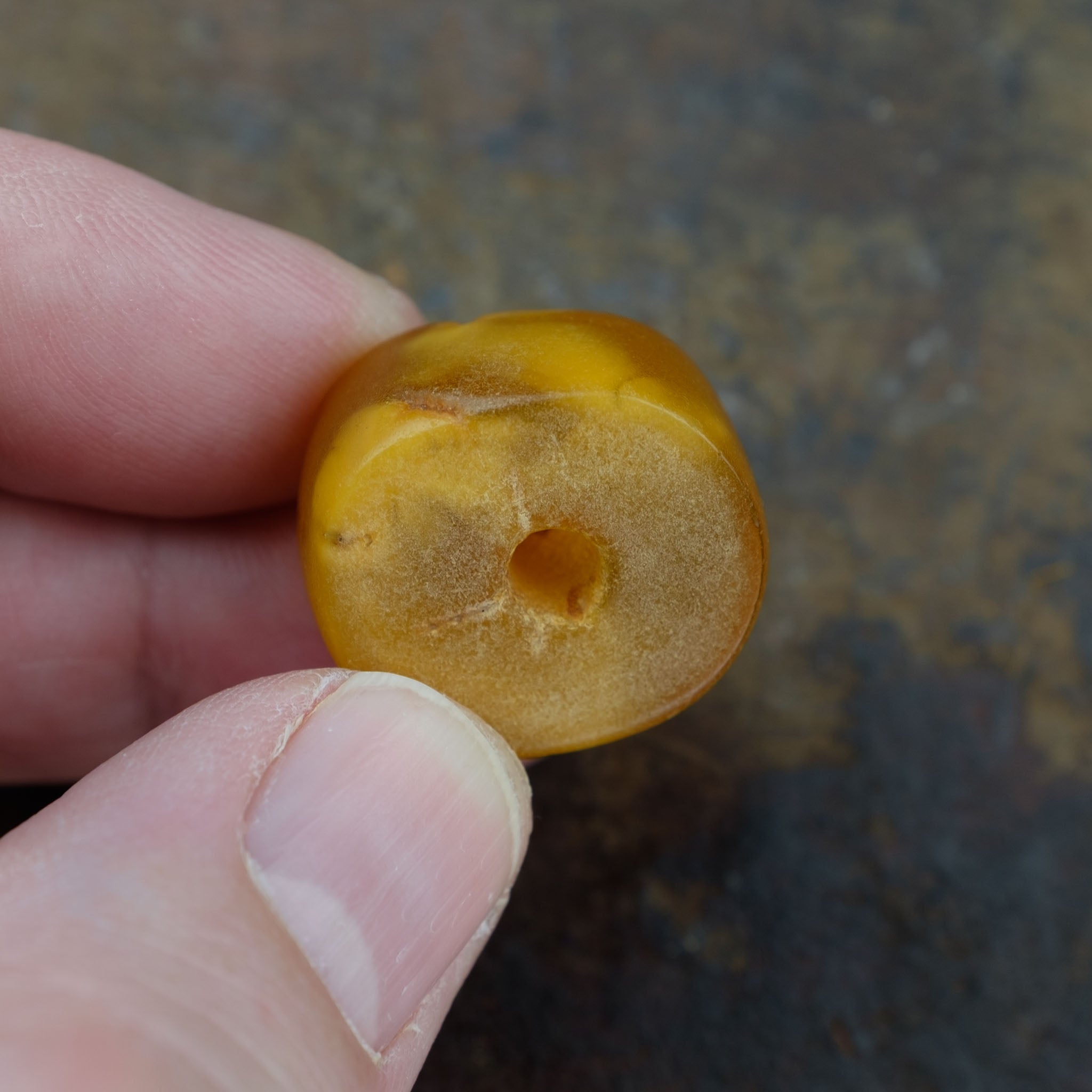 Antique Genuine Natural Baltic Amber Bead (5.5g) 