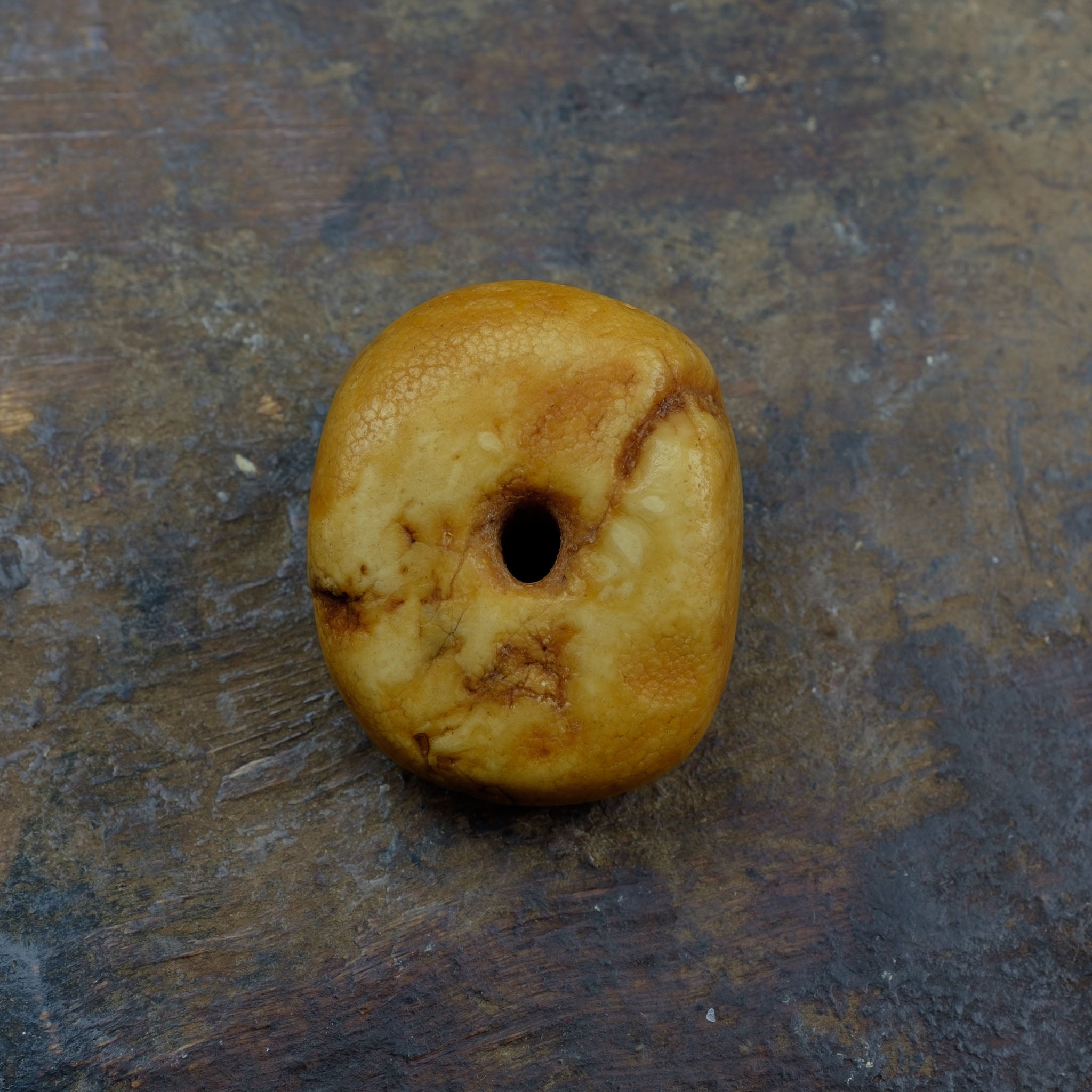 Antique Genuine Natural Baltic Amber Bead (5.9g) 