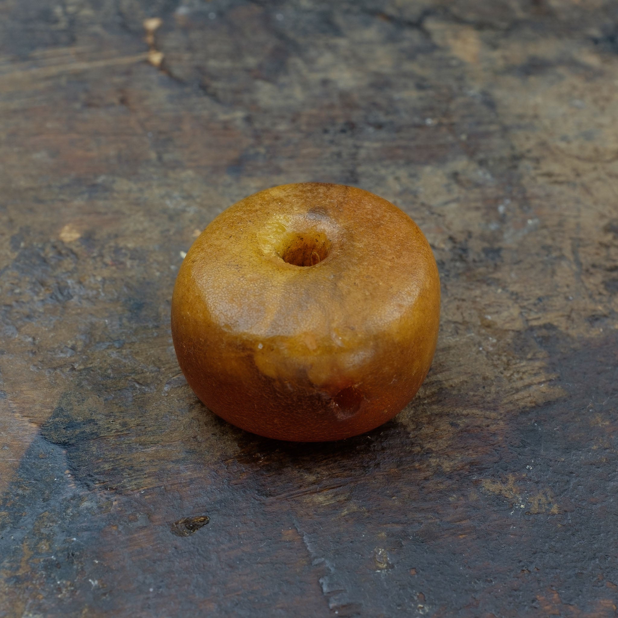Large Antique Genuine Natural Baltic Amber Bead (7.7g) 