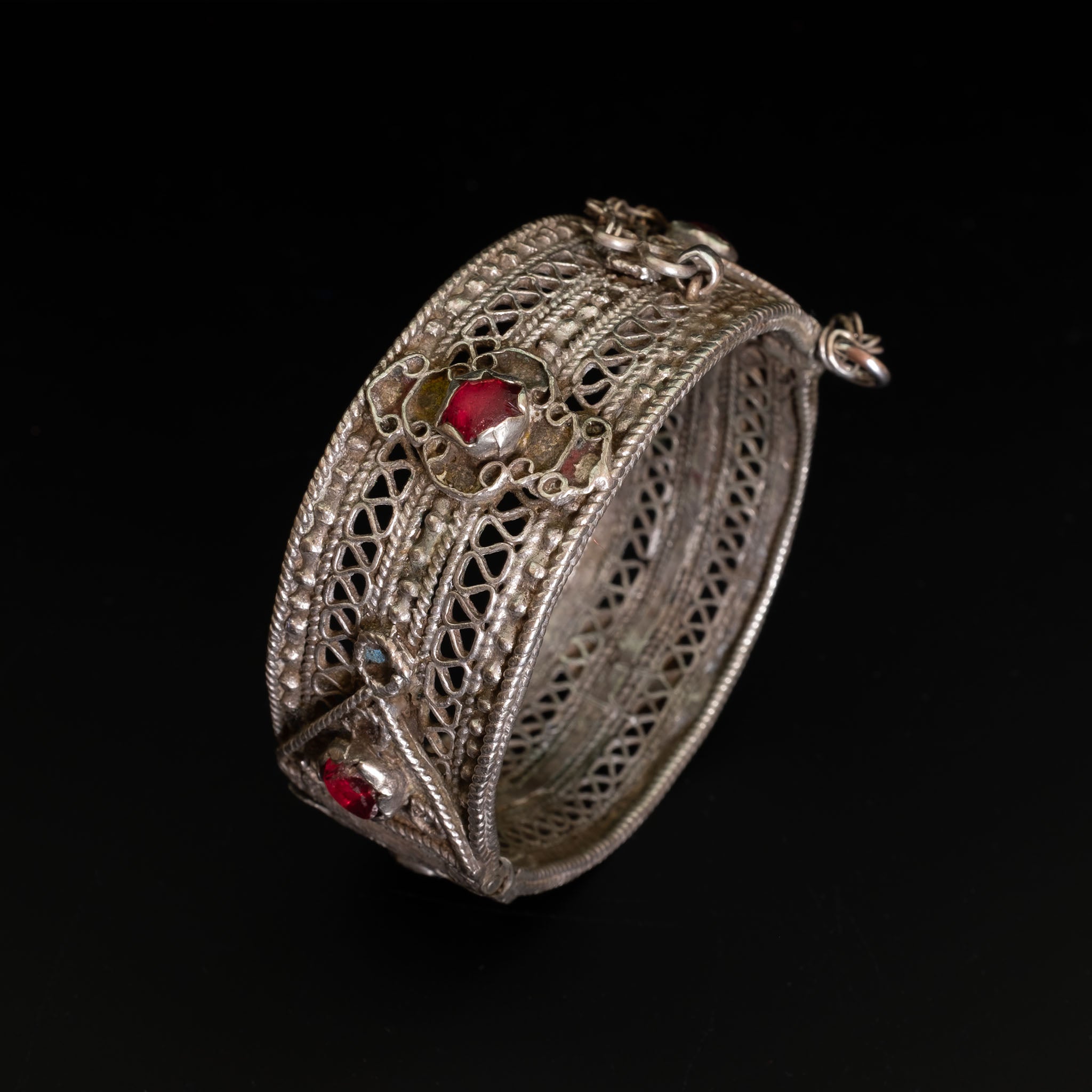 Antique Ait Ouaouzguite Silver Berber Bracelet, Jebel Siroua, Morocco