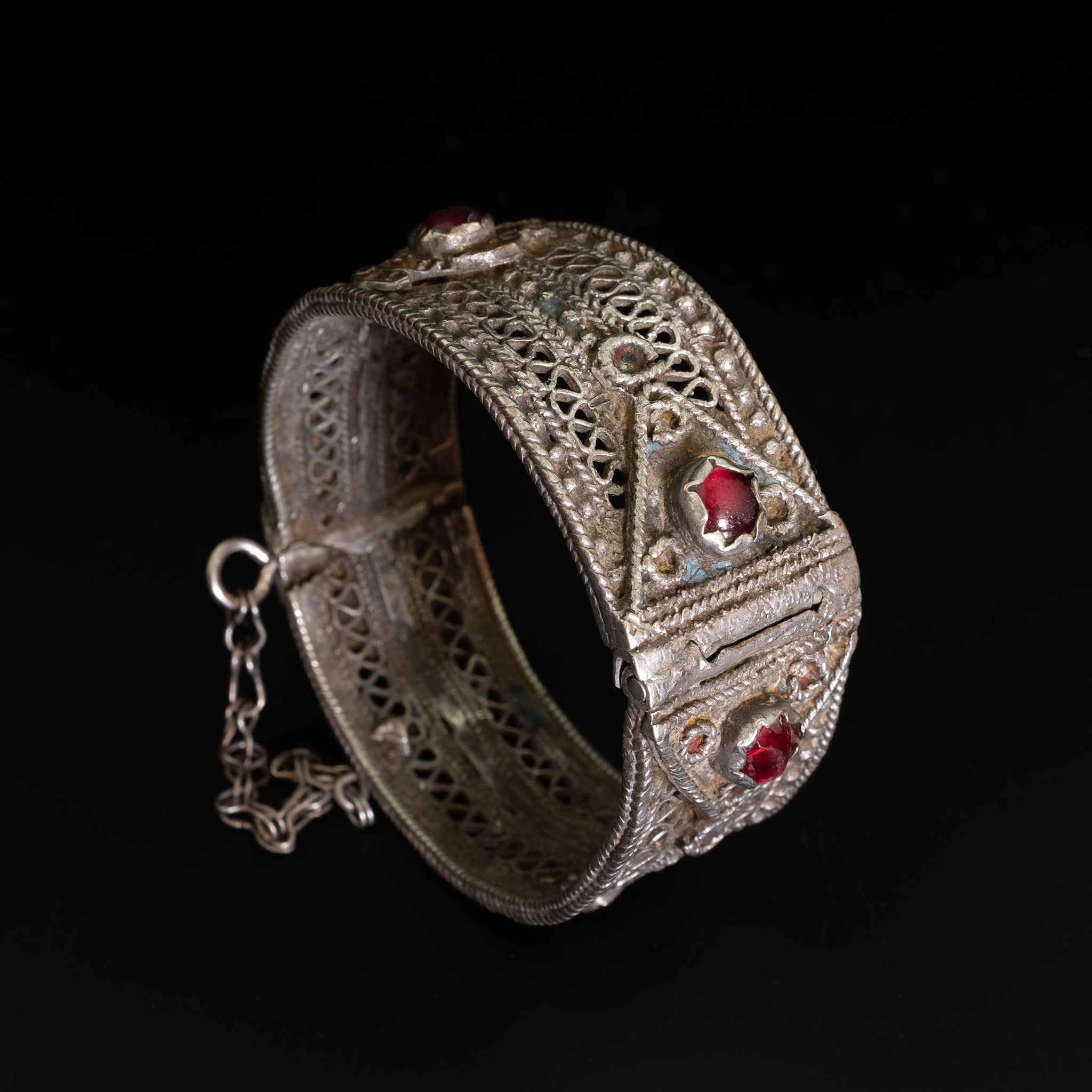 Antique Ait Ouaouzguite Silver Berber Bracelet, Jebel Siroua, Morocco