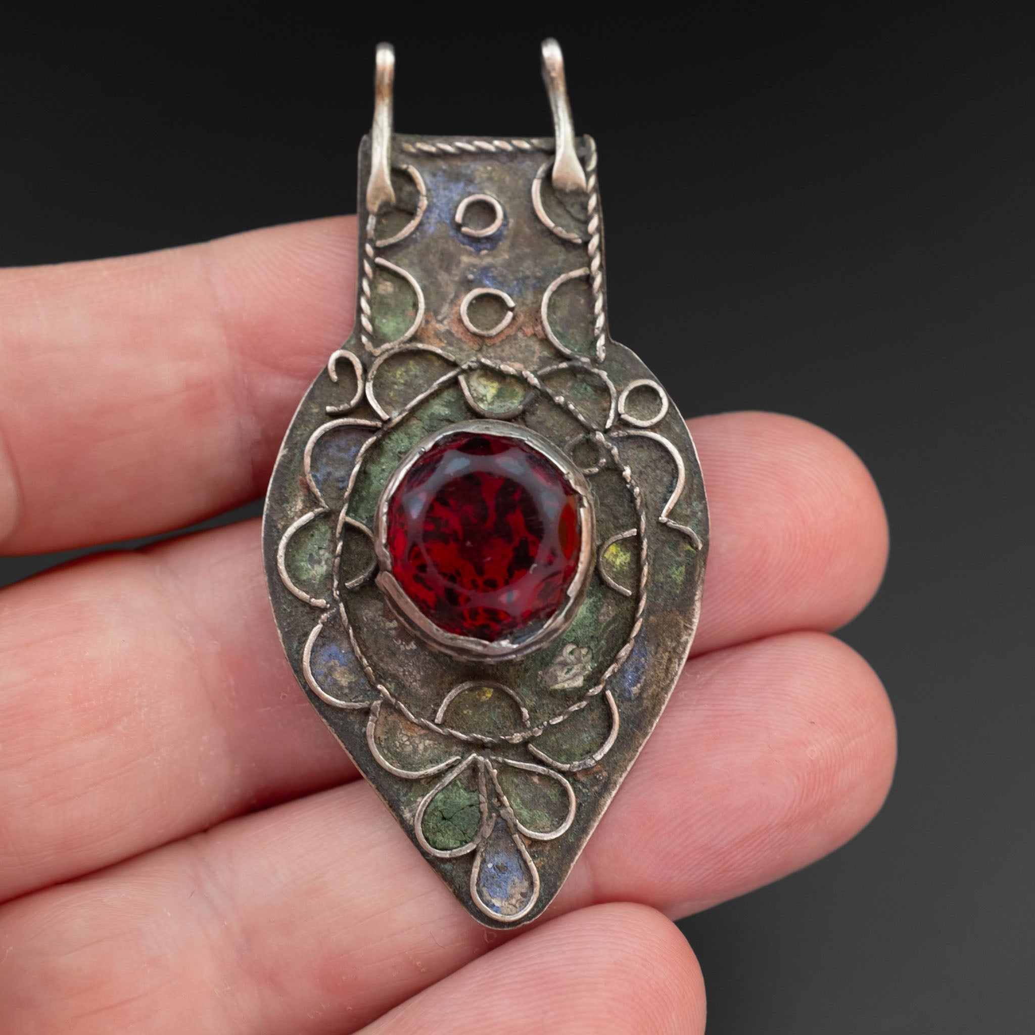 Antique Ait Ouaouzguite Silver Pendant, Morocco