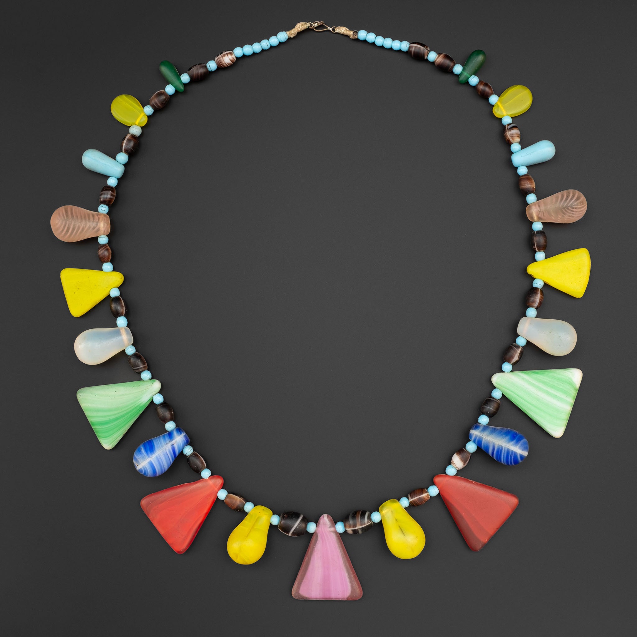 Vintage Bohemian (Czech) Glass Necklace, Mali