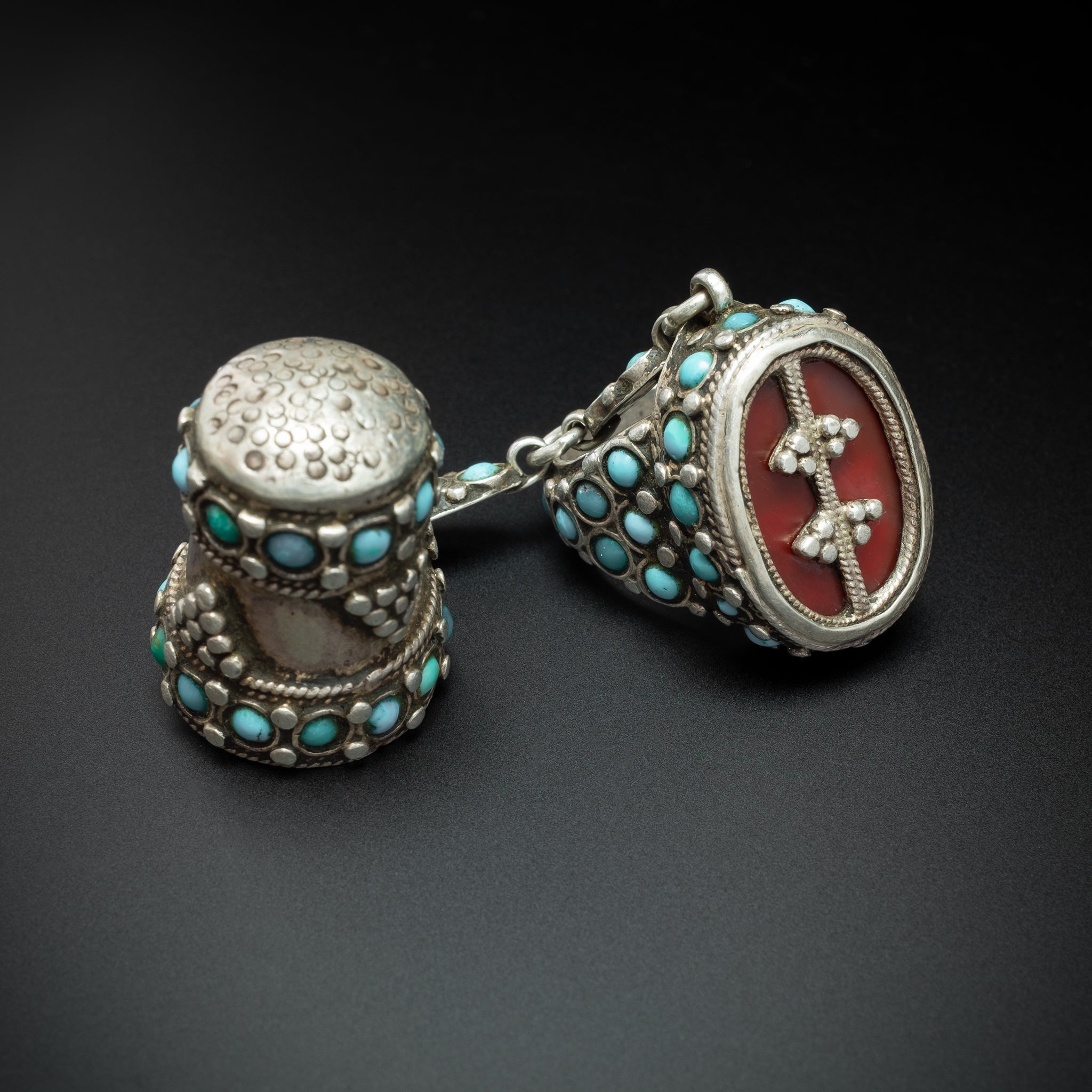 RARE Antique Ring & Thimble, Bukhara, Uzbekistan
