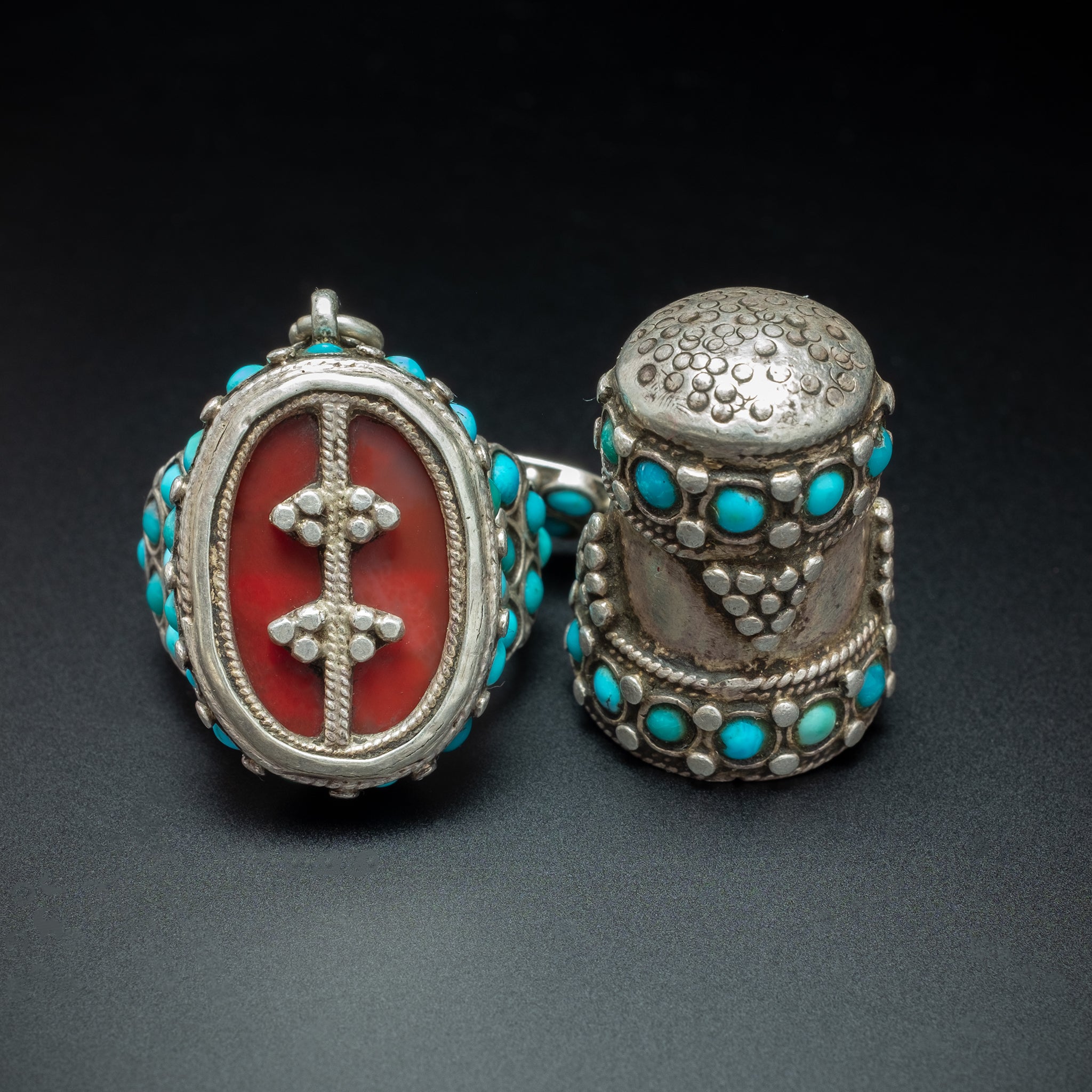 RARE Antique Ring & Thimble, Bukhara, Uzbekistan