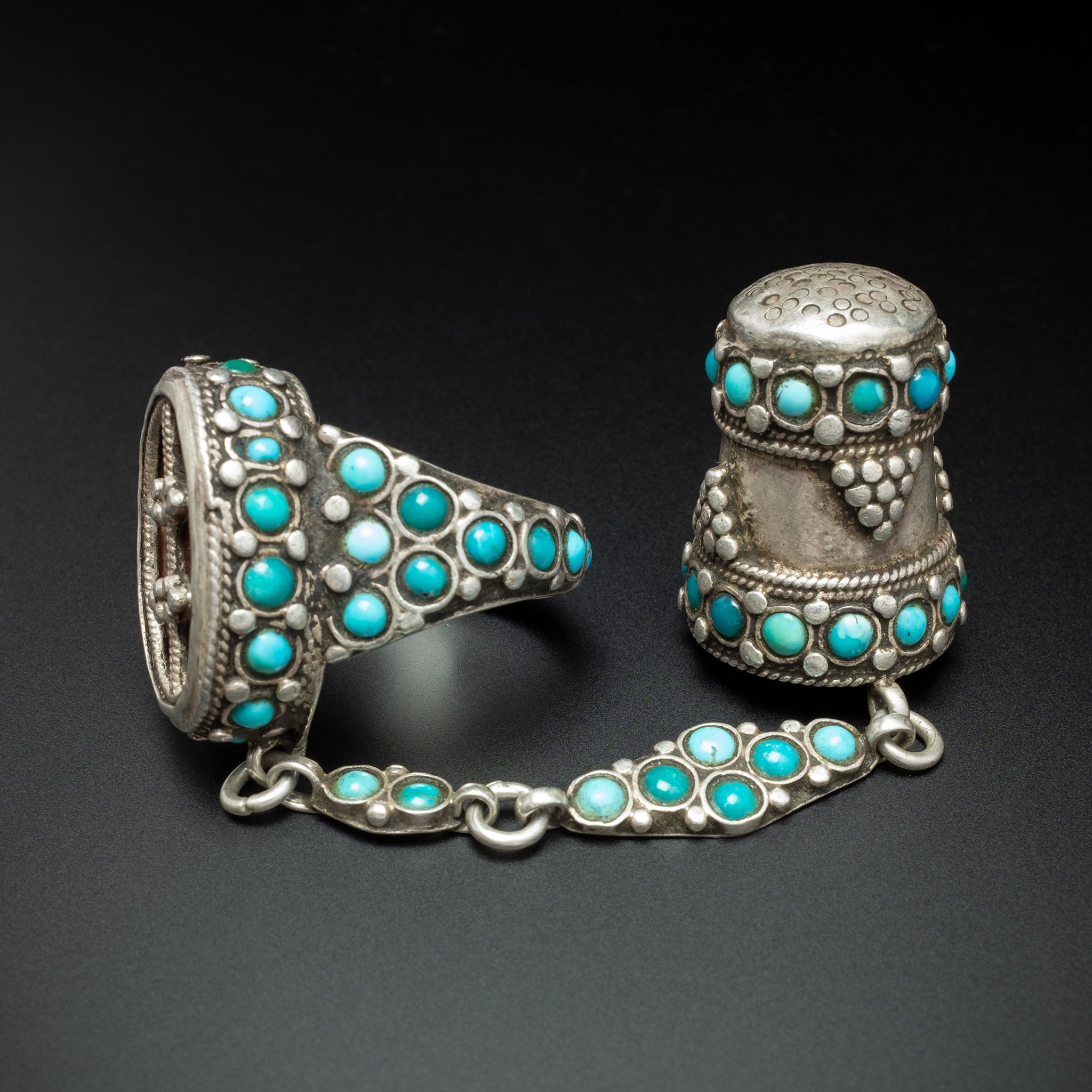 RARE Antique Ring & Thimble, Bukhara, Uzbekistan