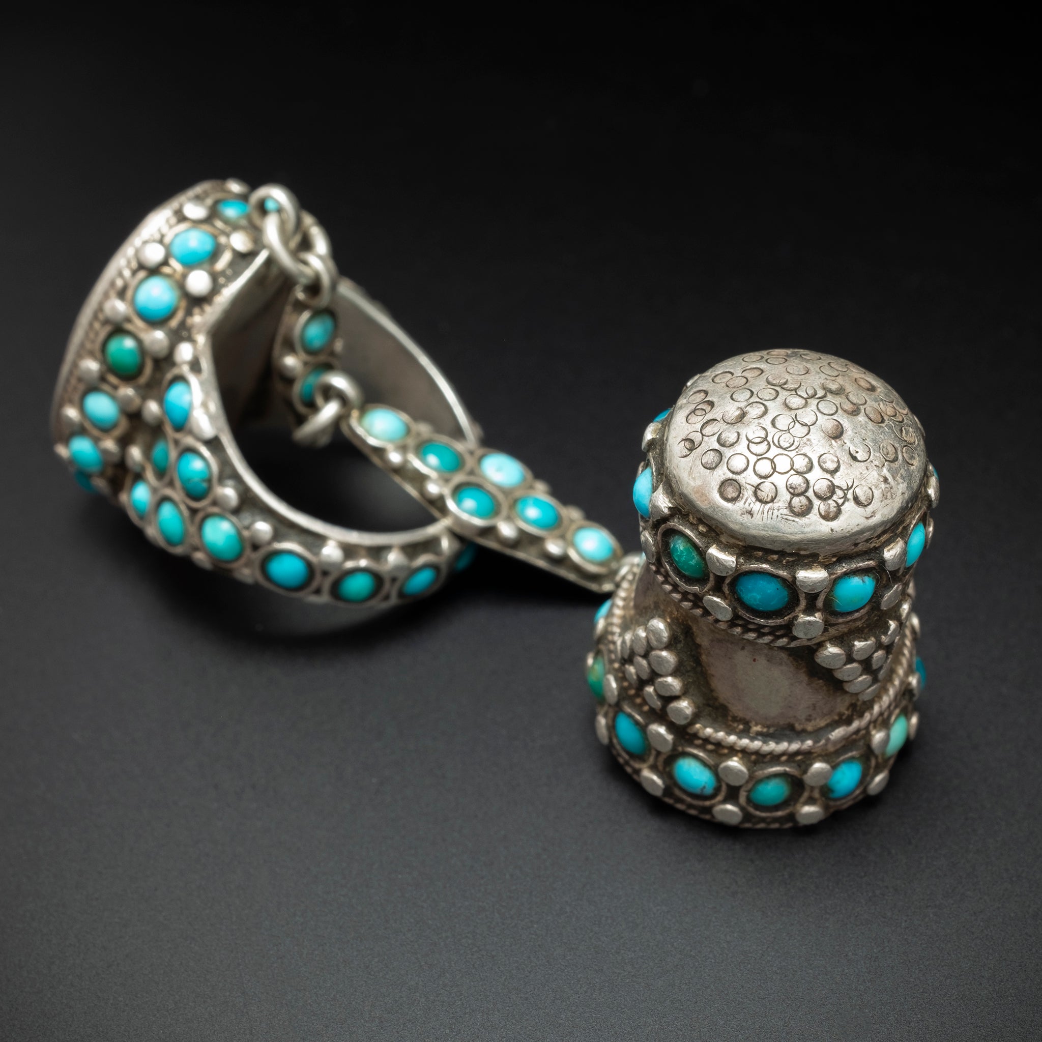 RARE Antique Ring & Thimble, Bukhara, Uzbekistan