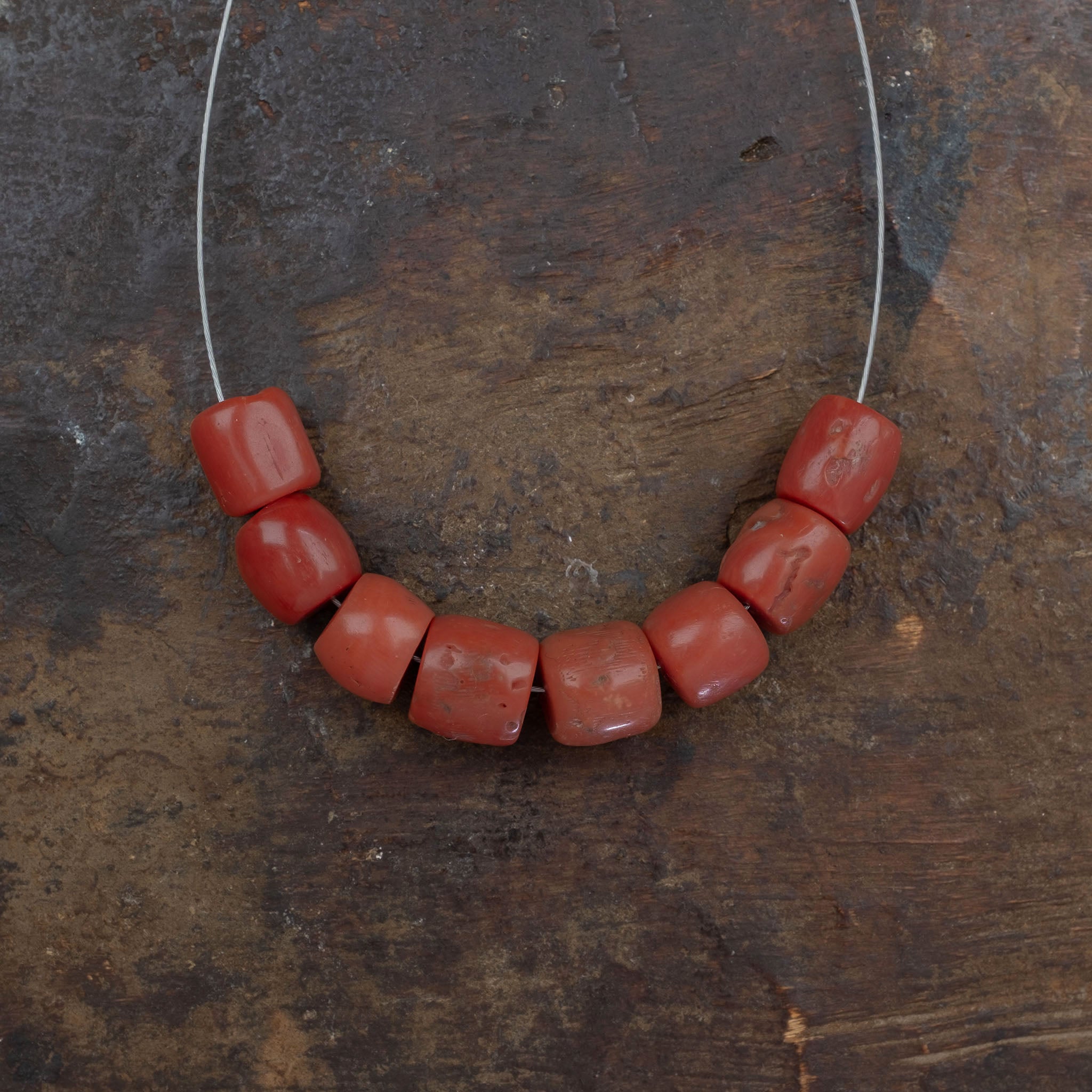 Old Mediterranean Natural Coral Beads -  Strand  10.5g - 珊瑚