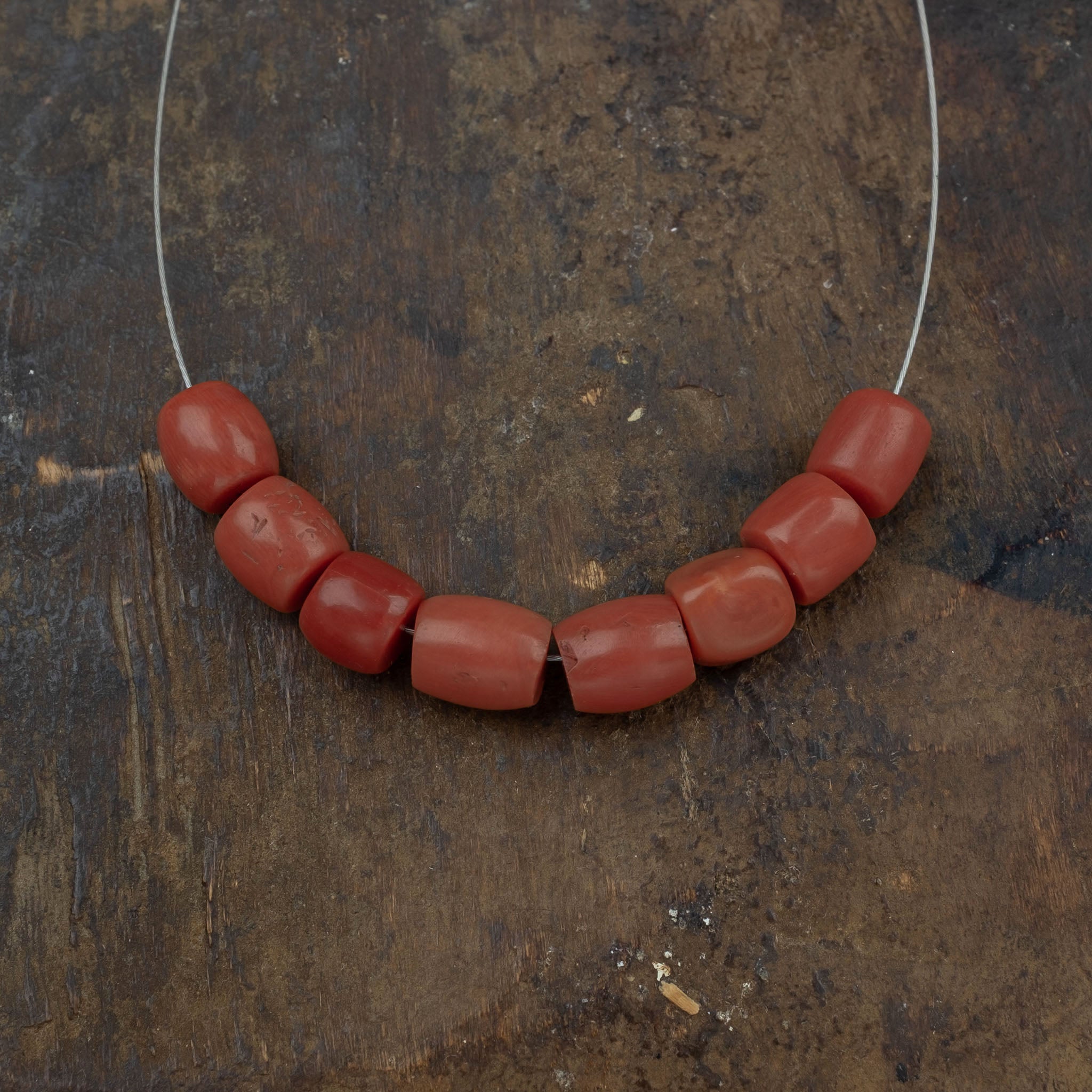 Old Mediterranean Natural Coral Beads -  Strand  7.1 g - 珊瑚