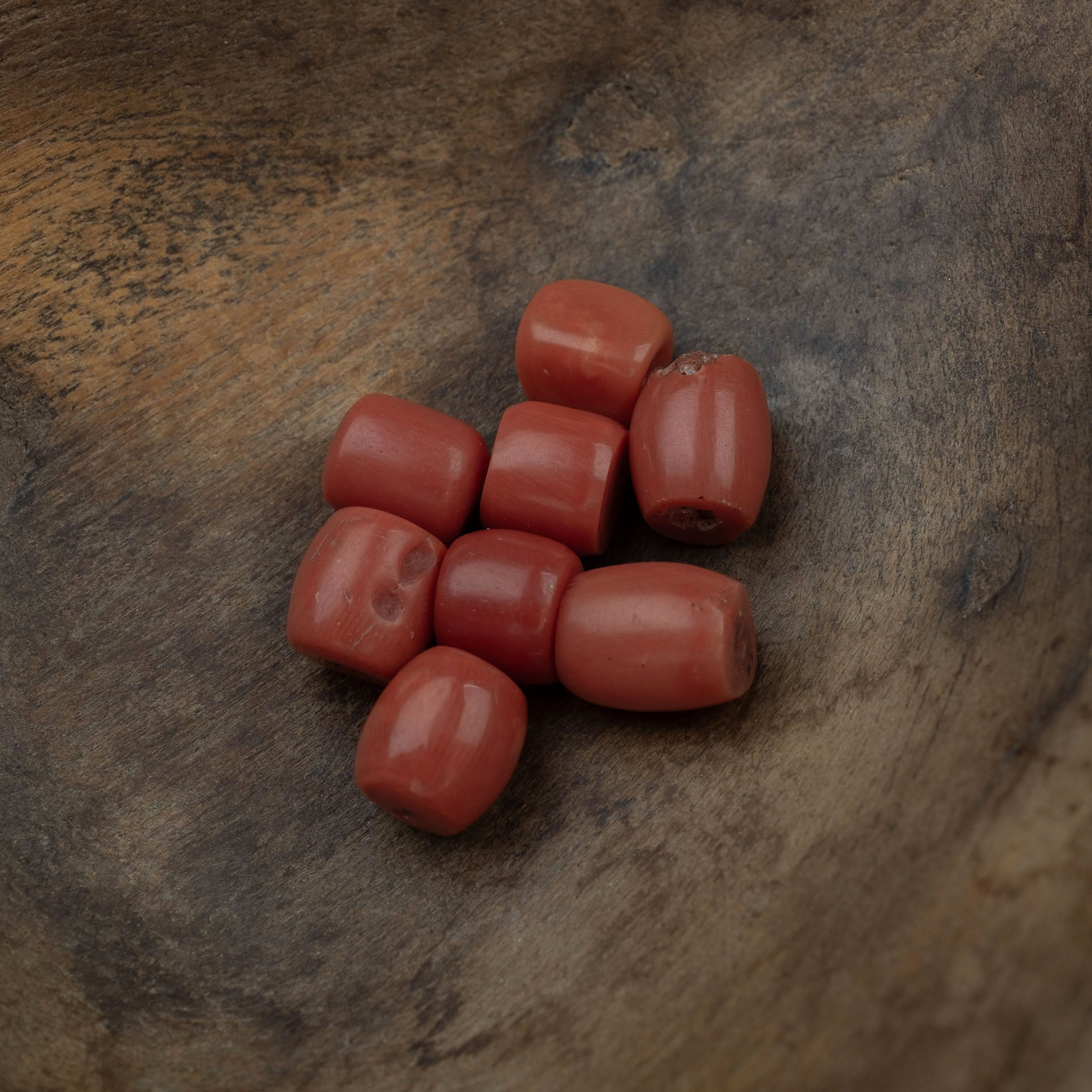 Old Mediterranean Natural Coral Beads -  Strand  7.1 g - 珊瑚