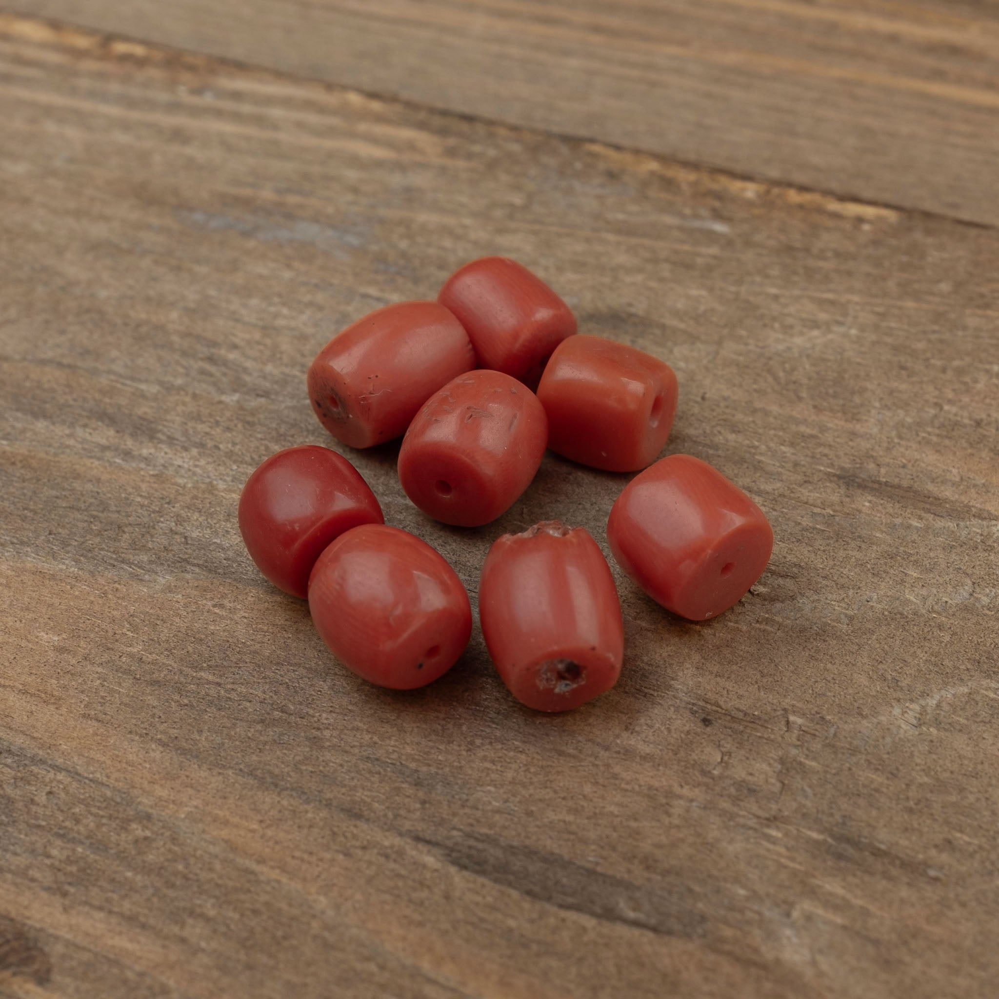 Old Mediterranean Natural Coral Beads -  Strand  7.1 g - 珊瑚