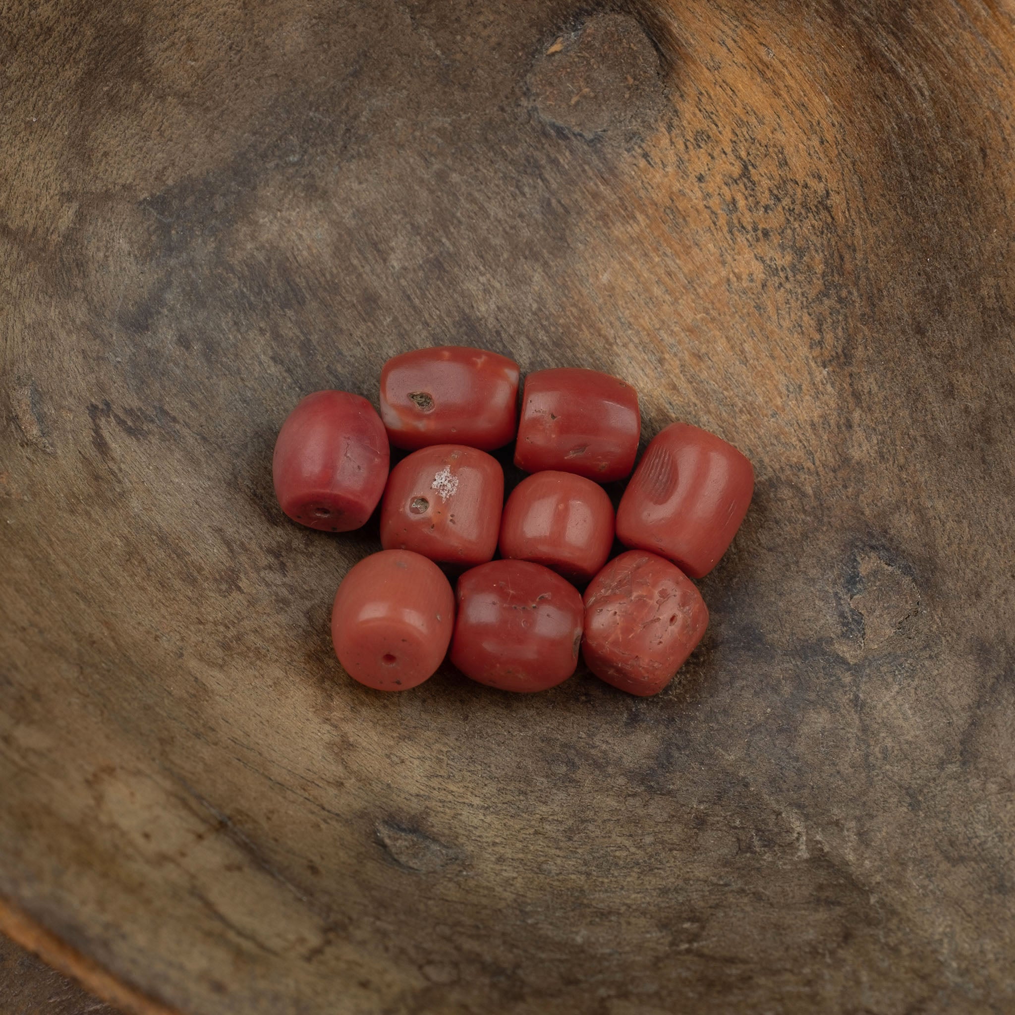 Old Mediterranean Natural Coral Beads -  Strand  8.2 g - 珊瑚