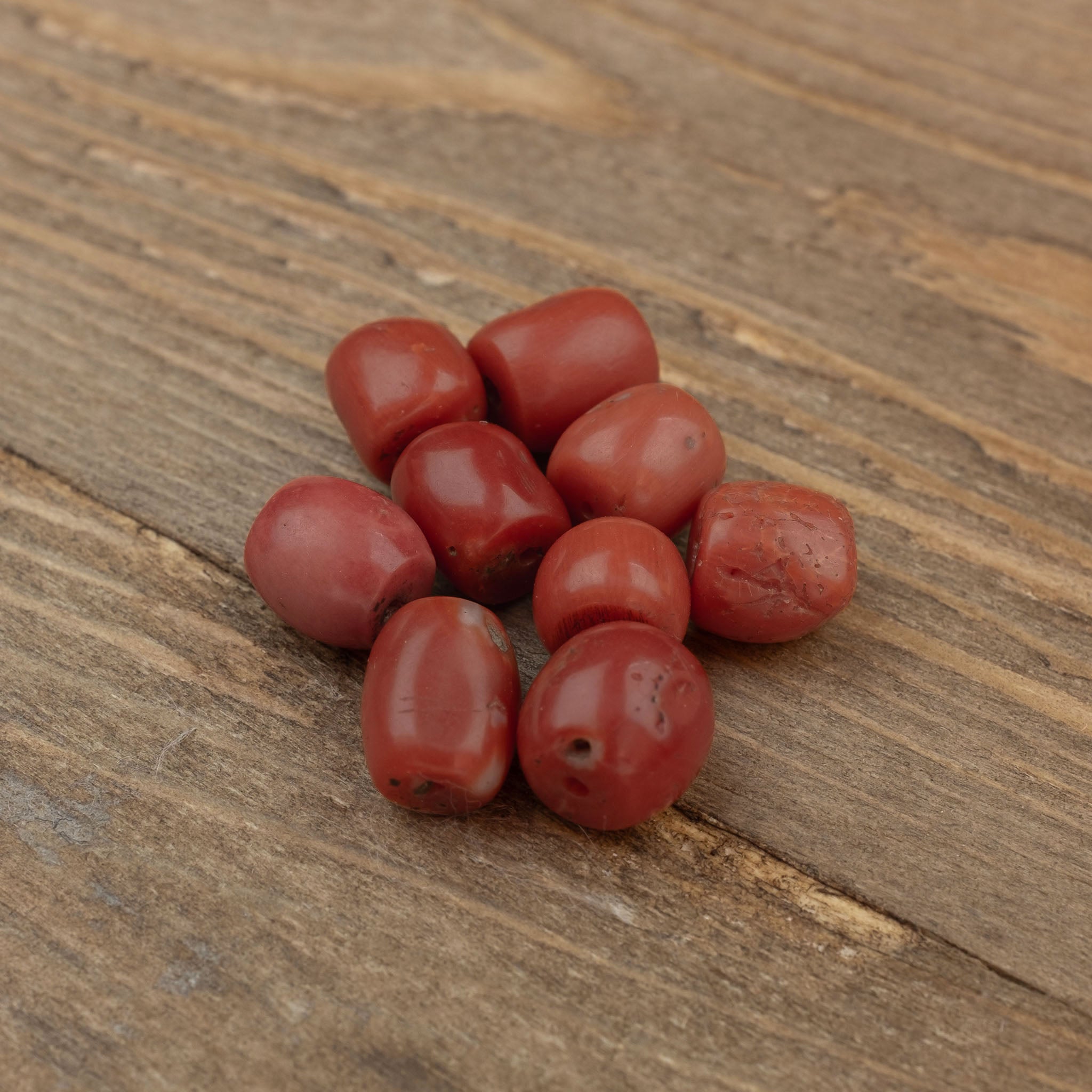 Old Mediterranean Natural Coral Beads -  Strand  8.2 g - 珊瑚