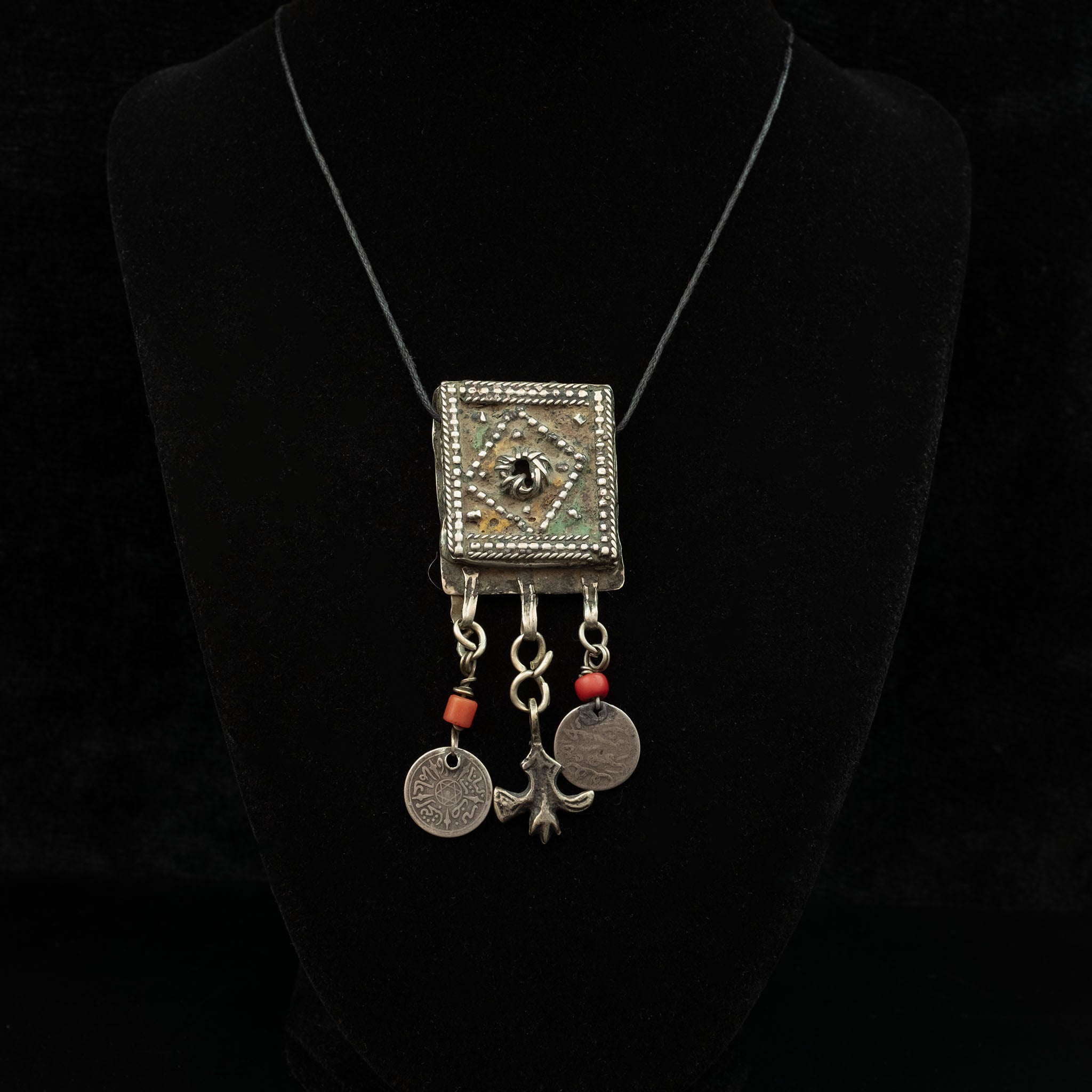 Rare Antique Figuig Hirz Pendant, Morocco