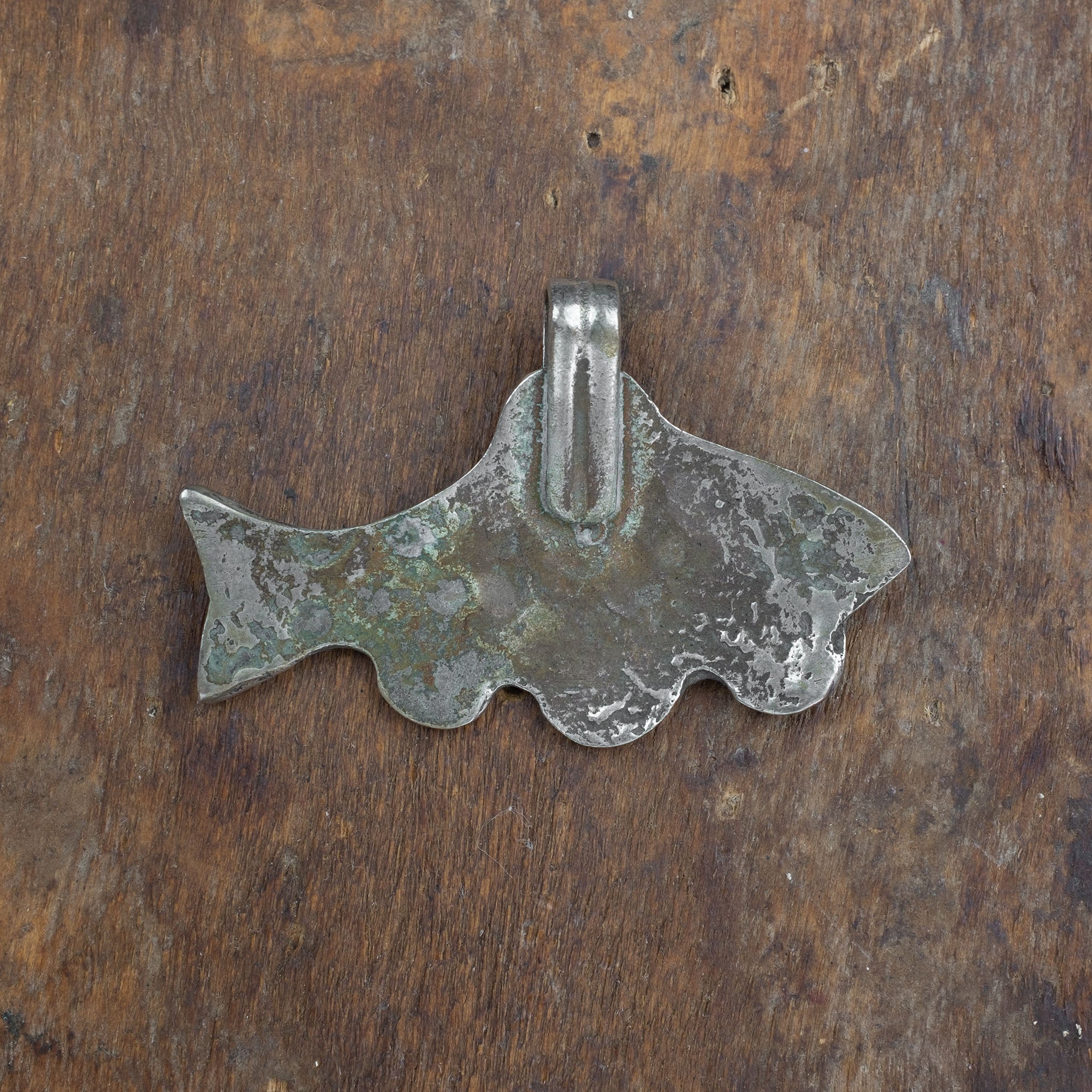 Vintage Silver Fish Pendant, Libya