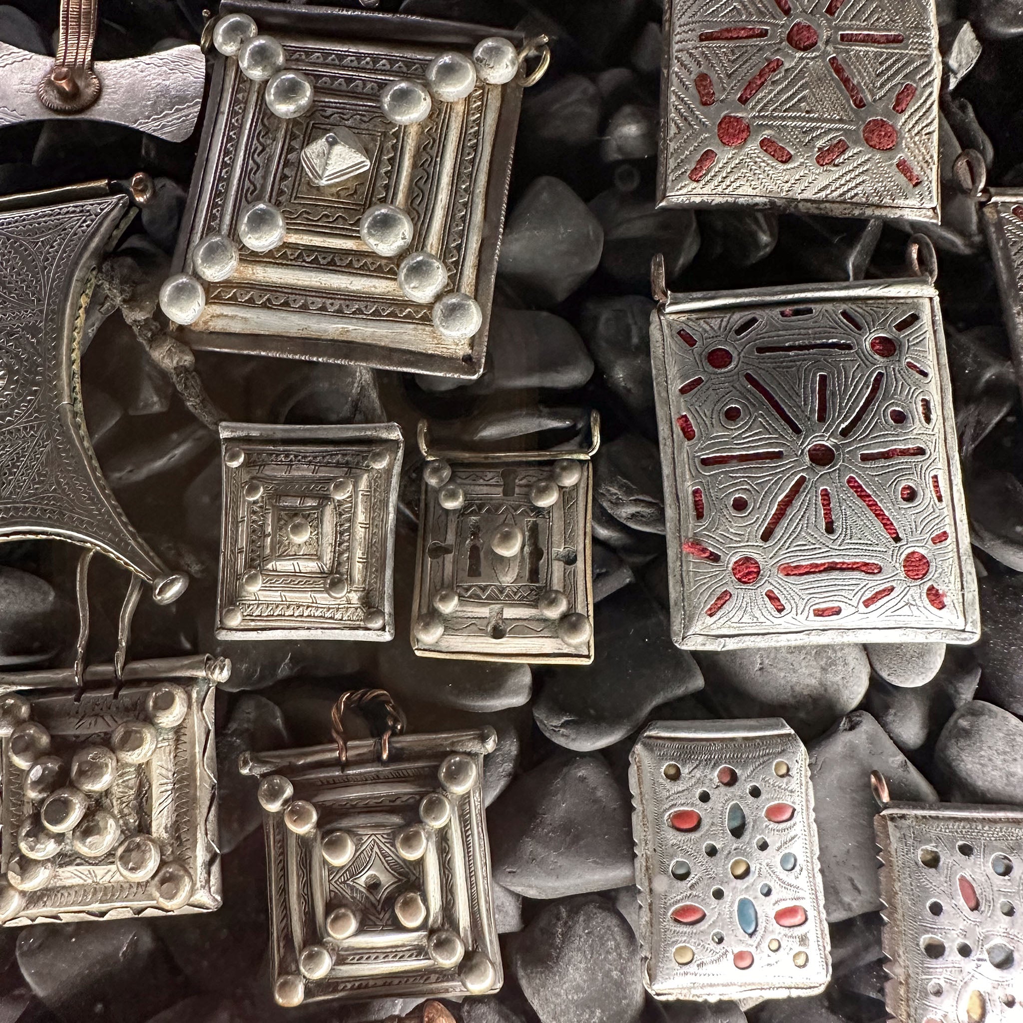 Vintage Moroccan Silver Kitab Amulet Pendant