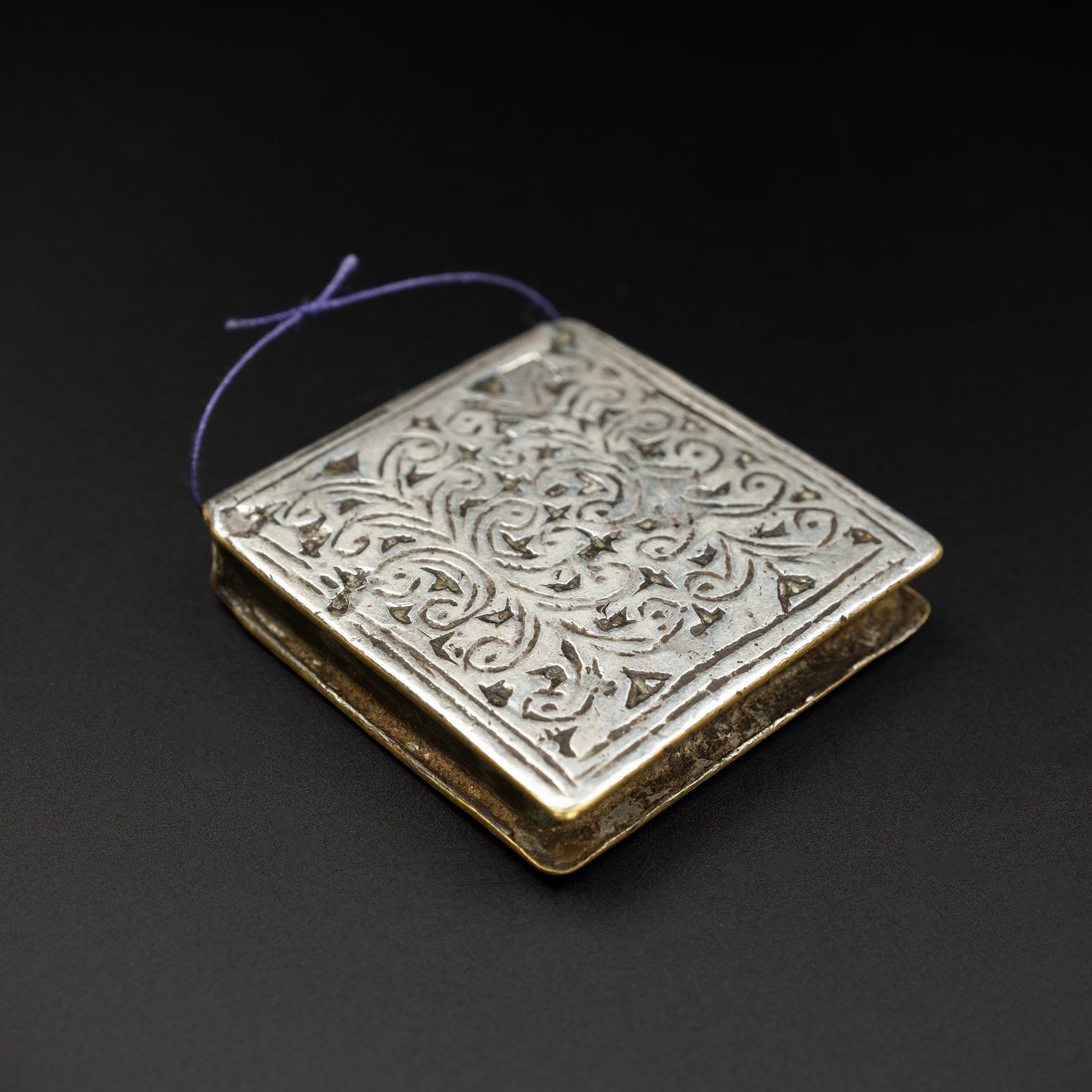 Antique Silver Kitab Amulet, Ida ou Semlal, Morocco