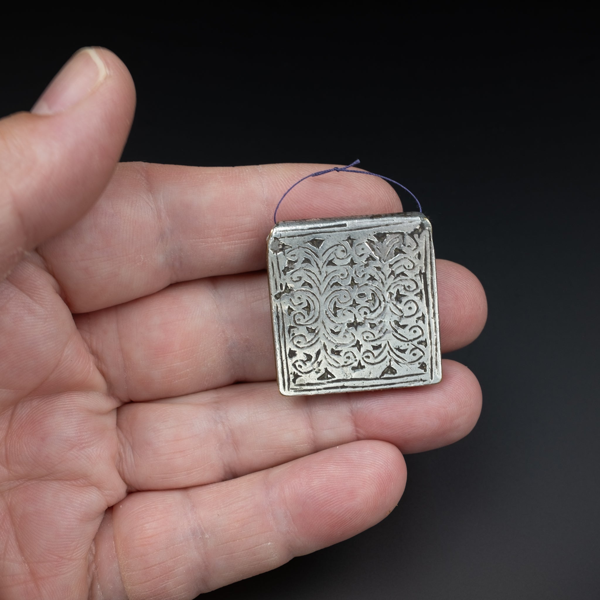 Antique Silver Kitab Amulet, Ida ou Semlal, Morocco