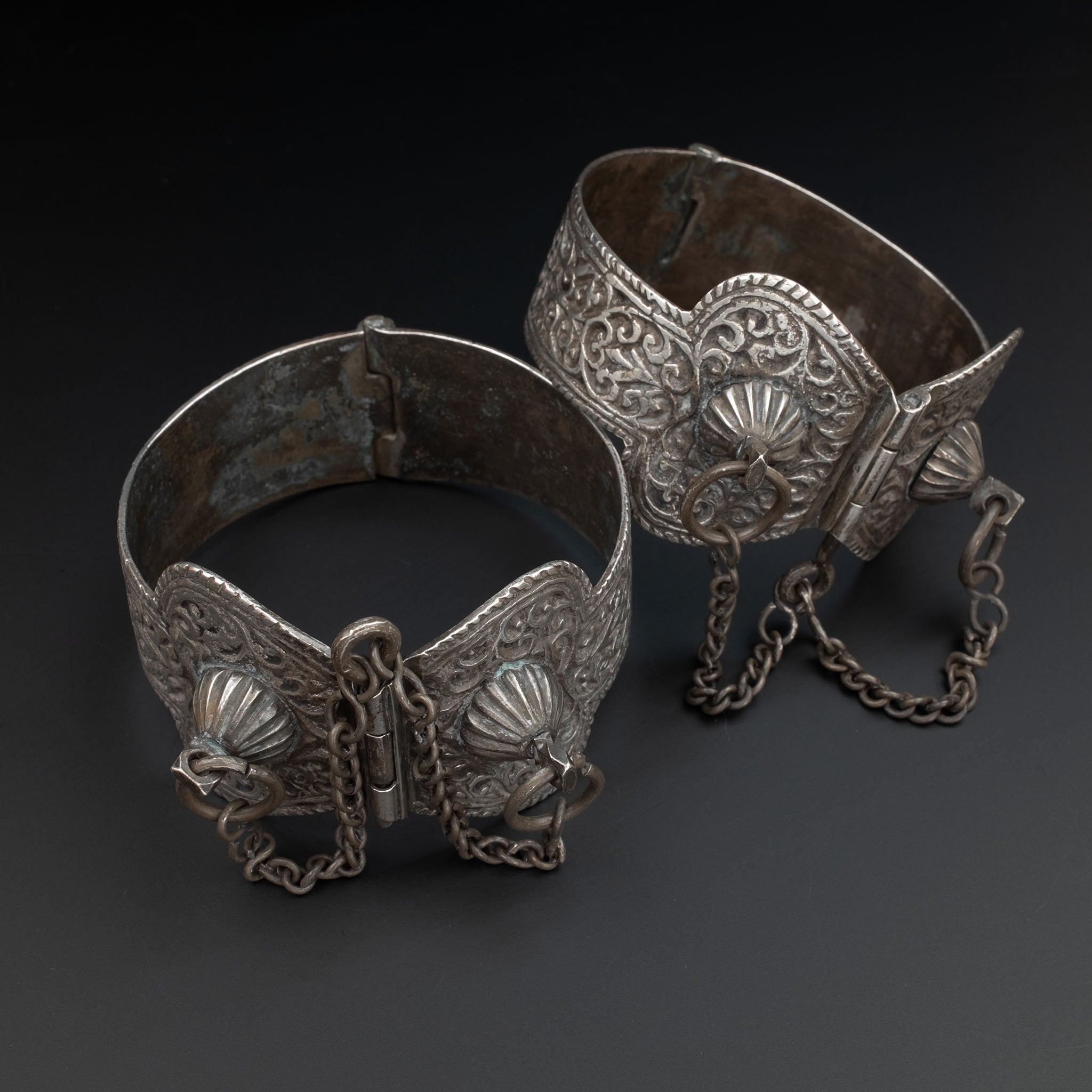 Antique Khalkhal Anklets (Pair), Meknès, Morocco
