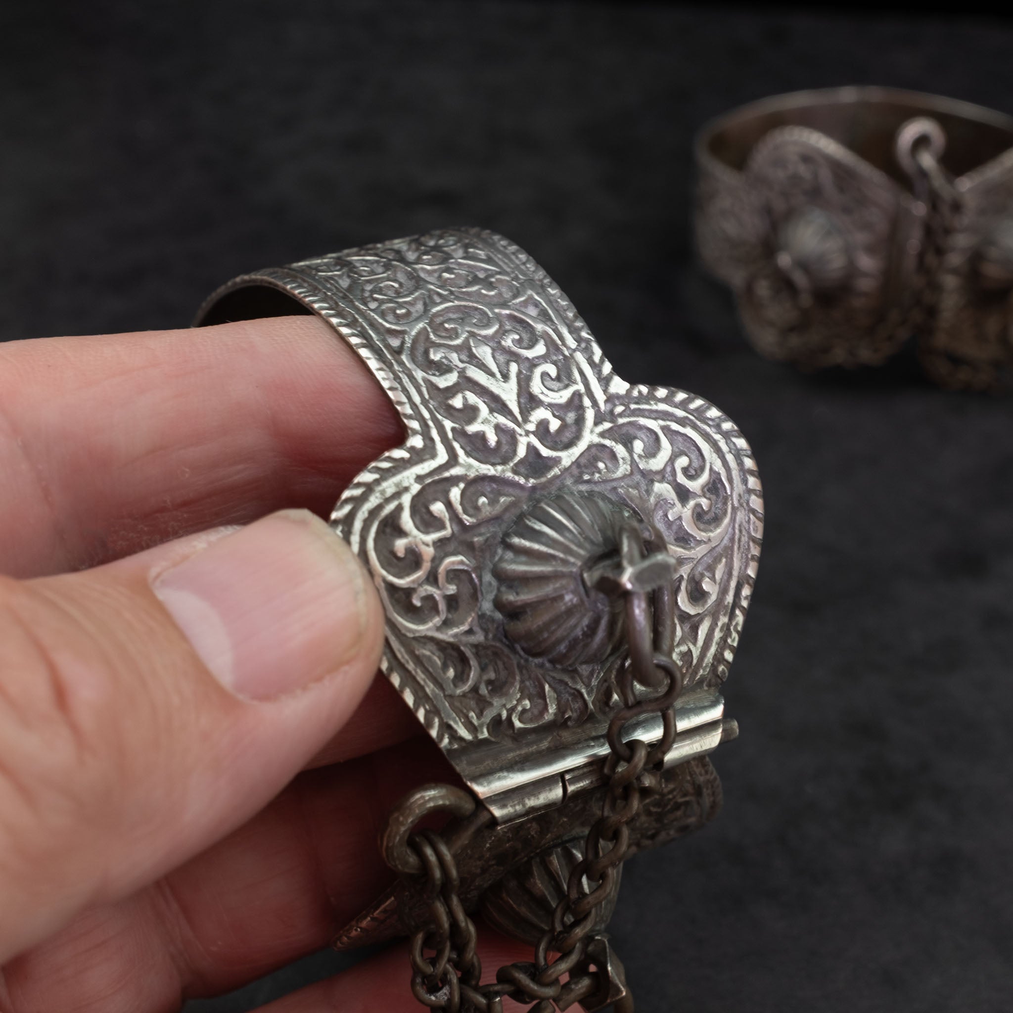 Antique Khalkhal Anklets (Pair), Meknès, Morocco