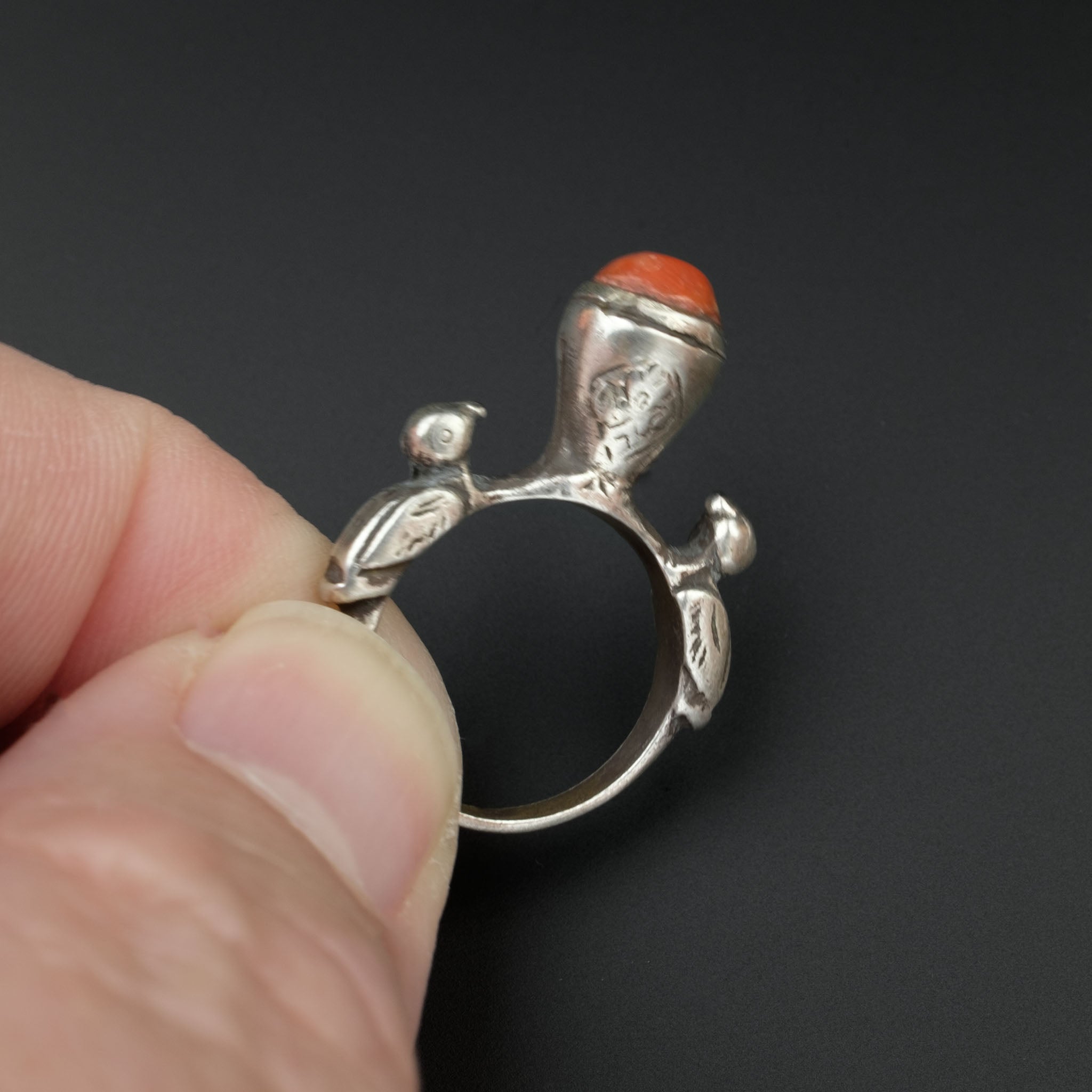 Saharan Silver Tuareg Ring, Mauritania