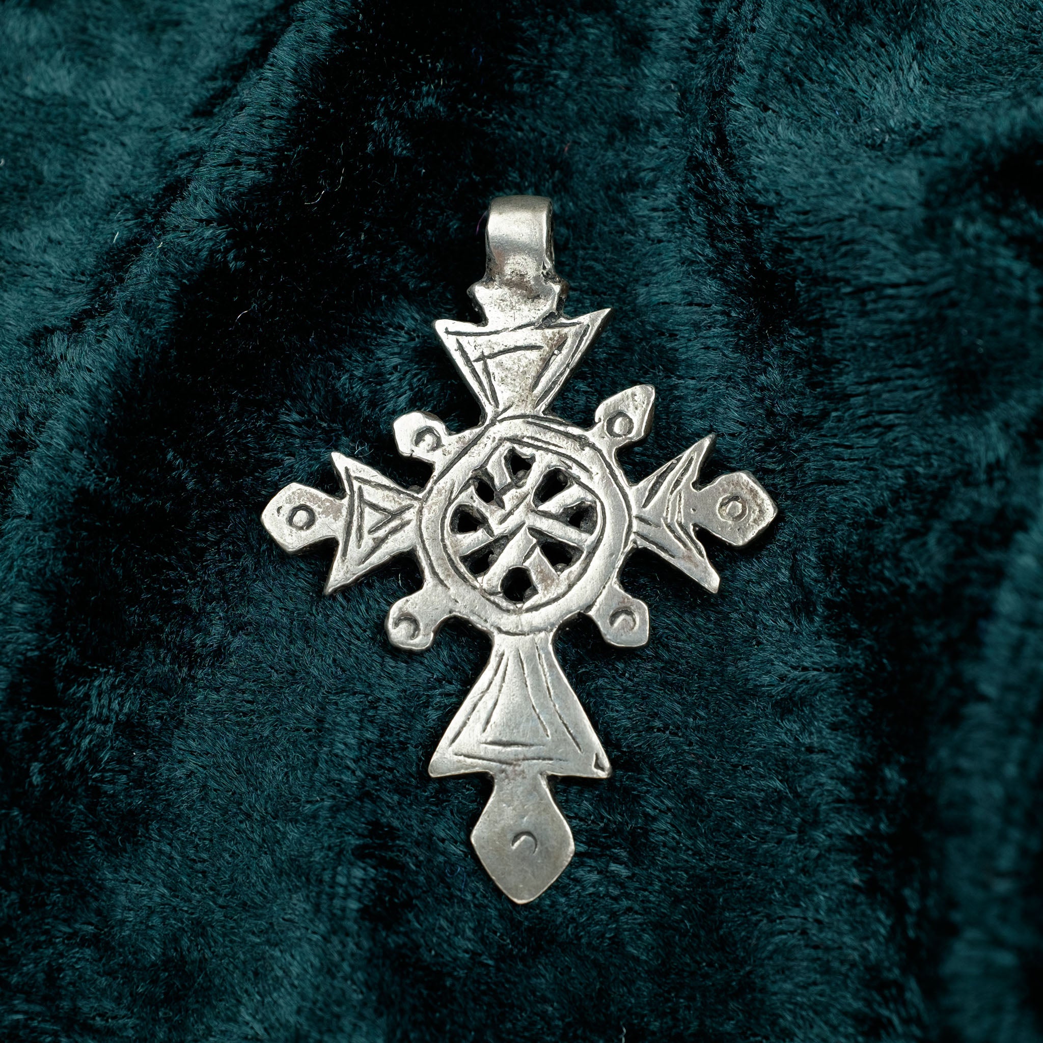 Silver Ethiopian Style Cross, Morocco