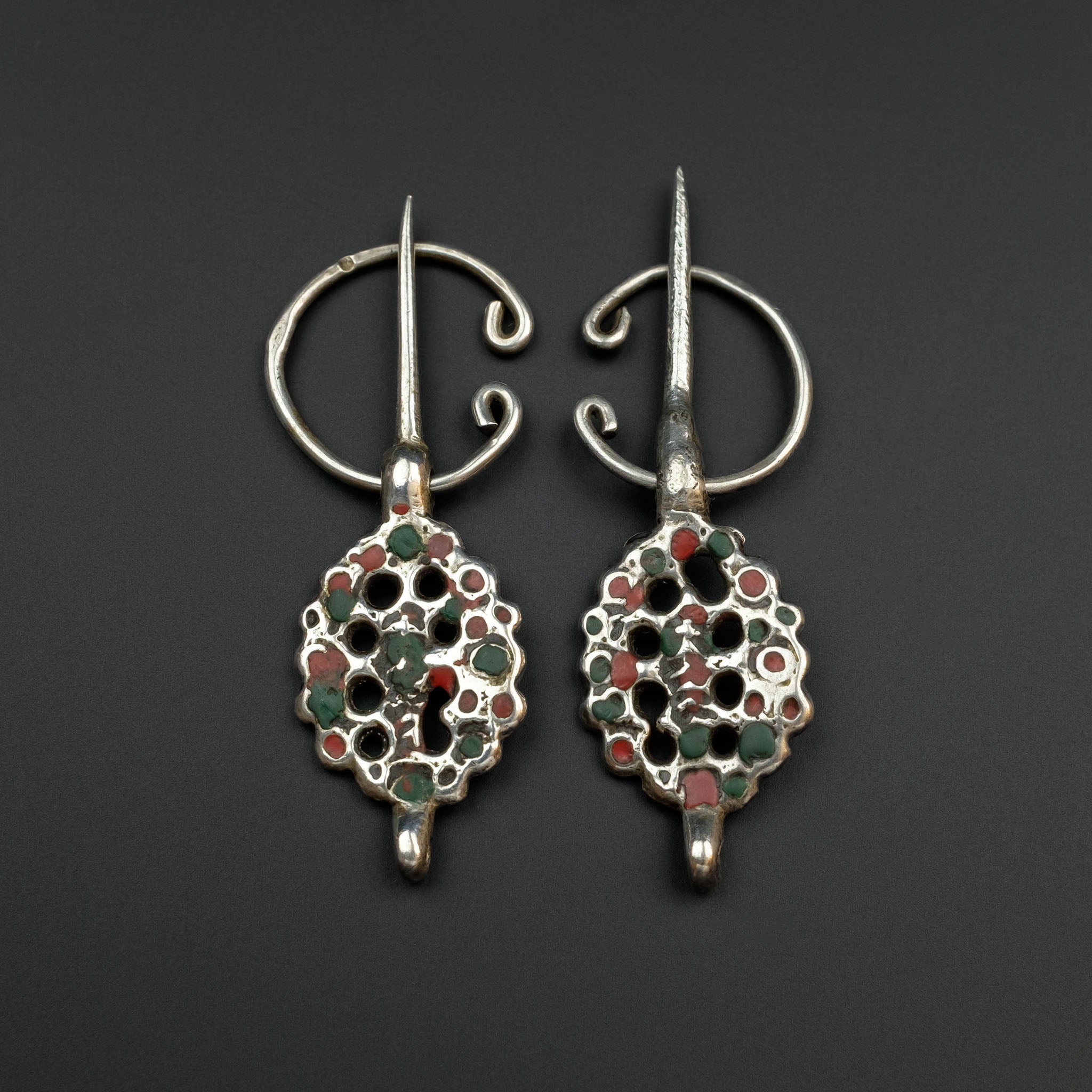 Pair of Old Moroccan Fibula, South East Morocco