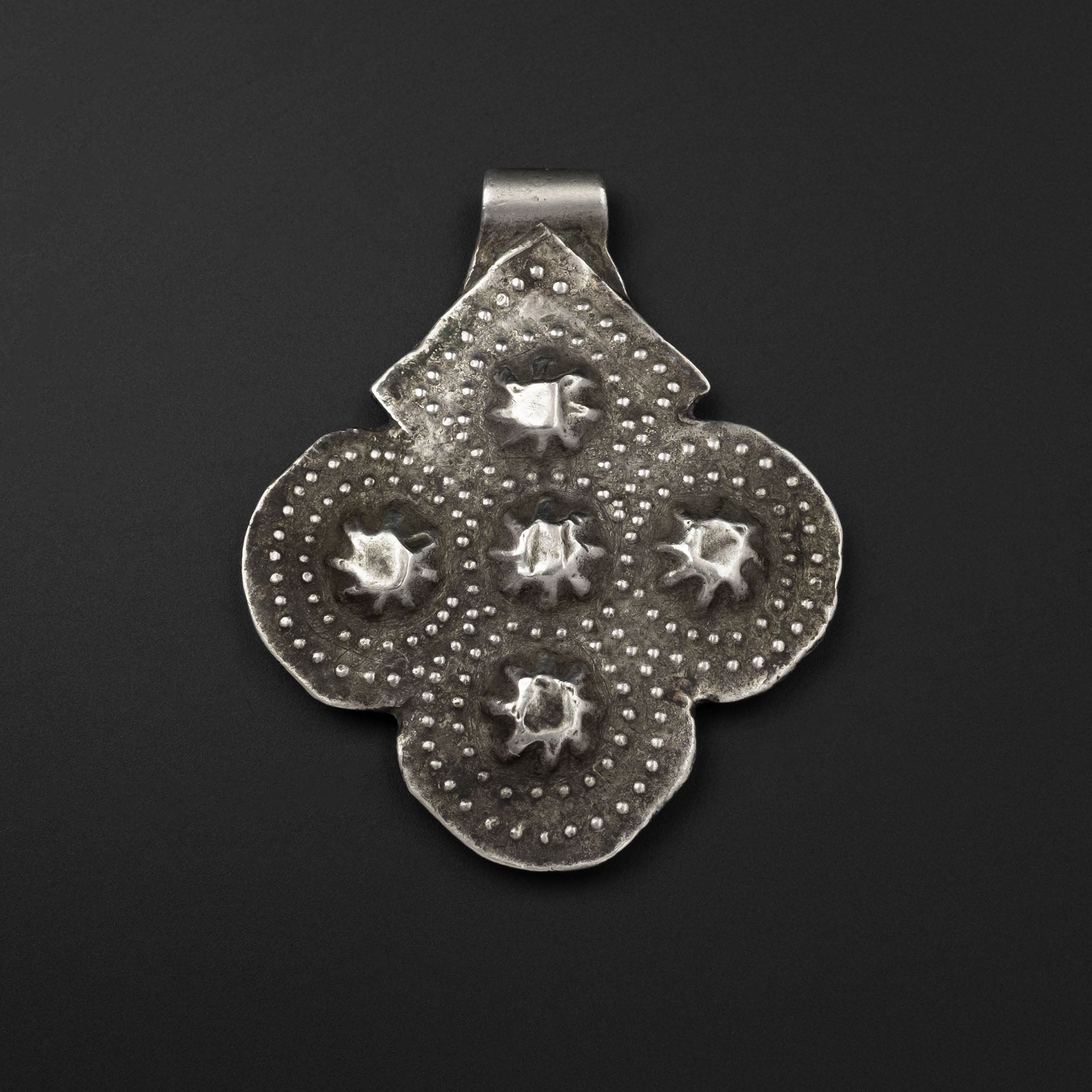 Old Silver Berber Foulet Khamsa (Hamsa), Morocco
