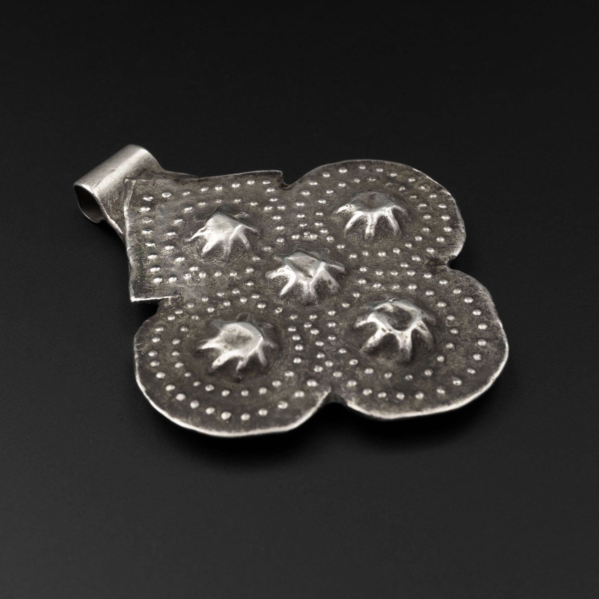 Old Silver Berber Foulet Khamsa (Hamsa), Morocco