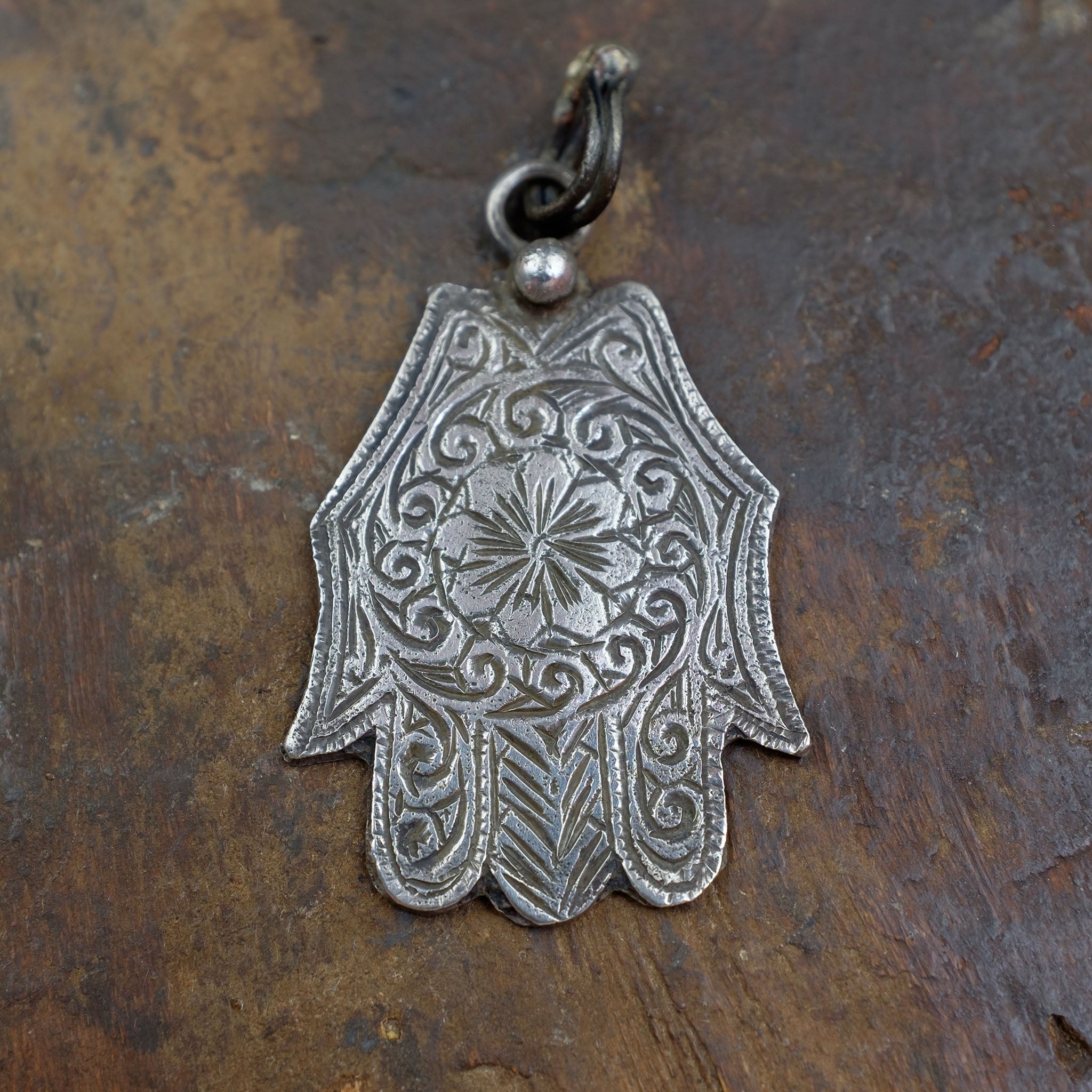 Vintage Silver Moroccan Khamsa (Hamsa) Pendant
