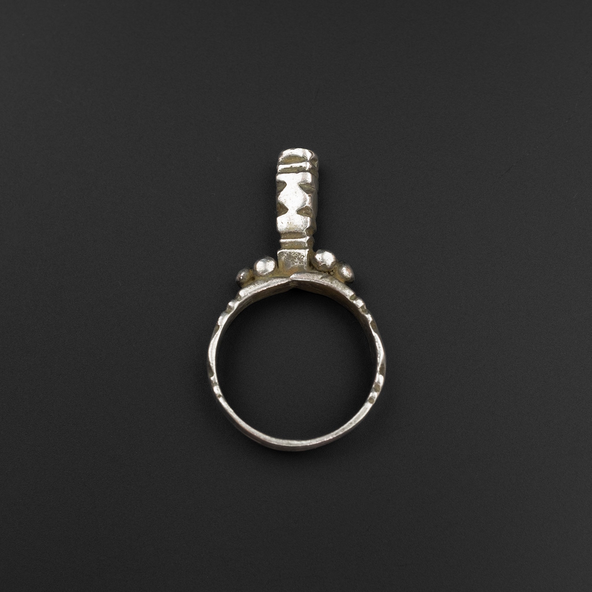 Vintage Silver Mosque Ring, Morocco