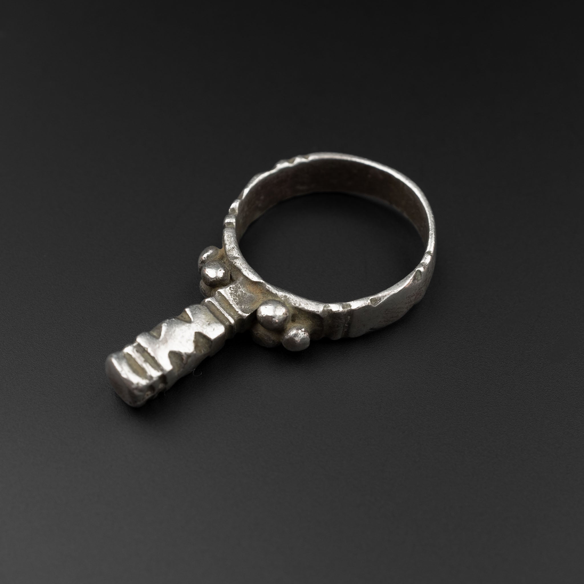 Vintage Silver Mosque Ring, Morocco