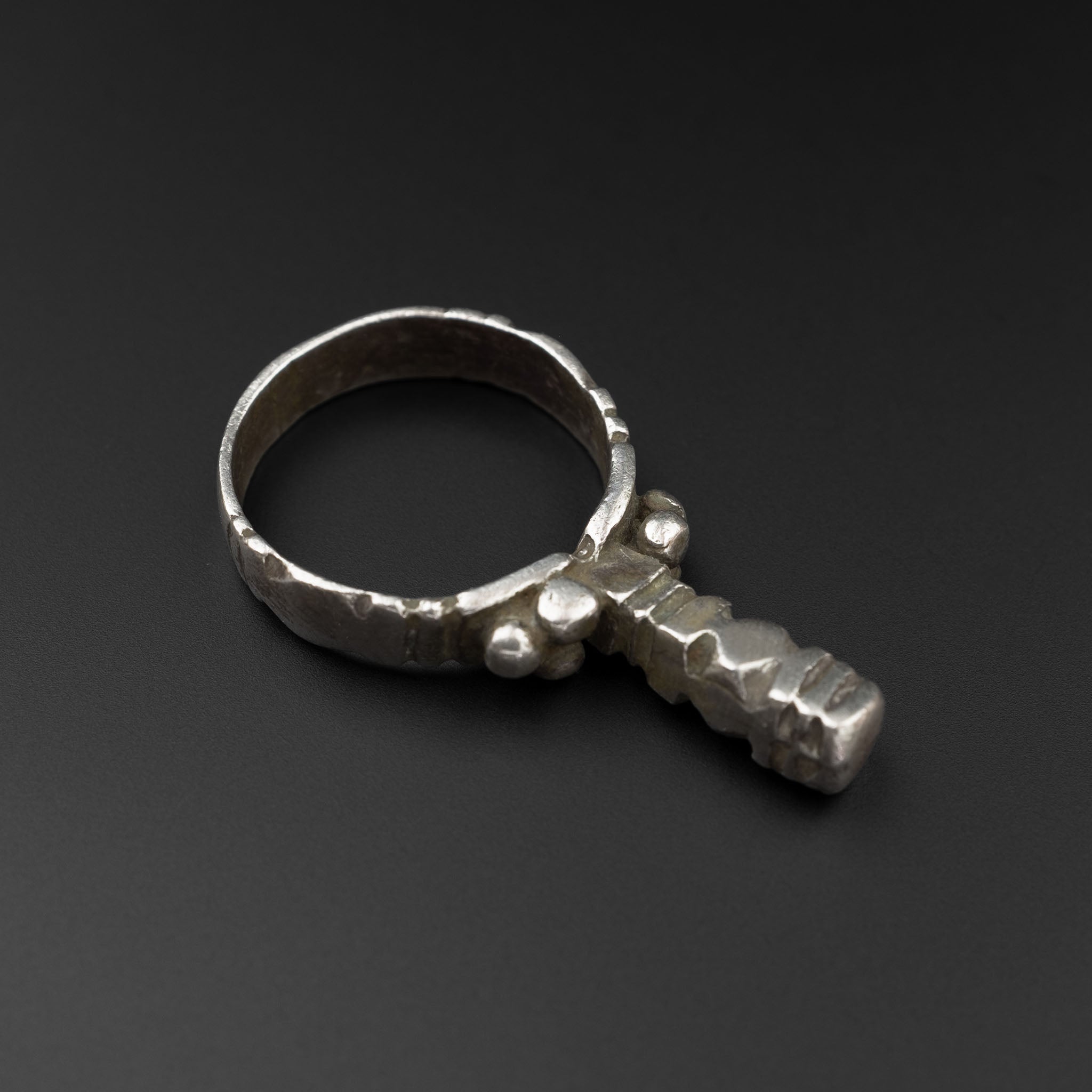Vintage Silver Mosque Ring, Morocco