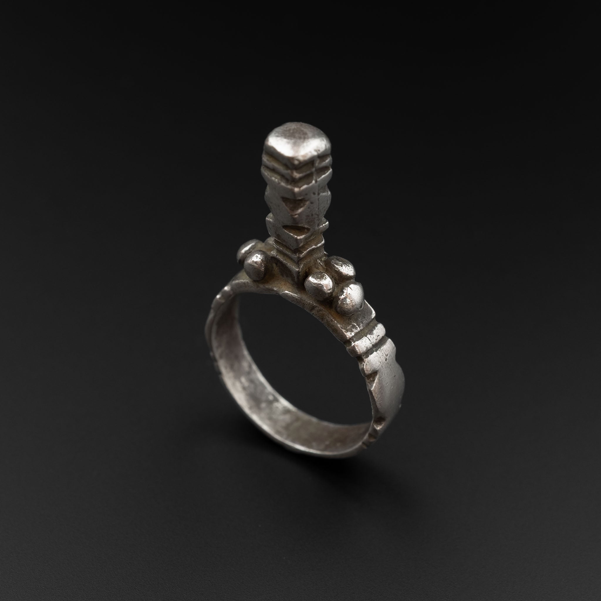 Vintage Silver Mosque Ring, Morocco