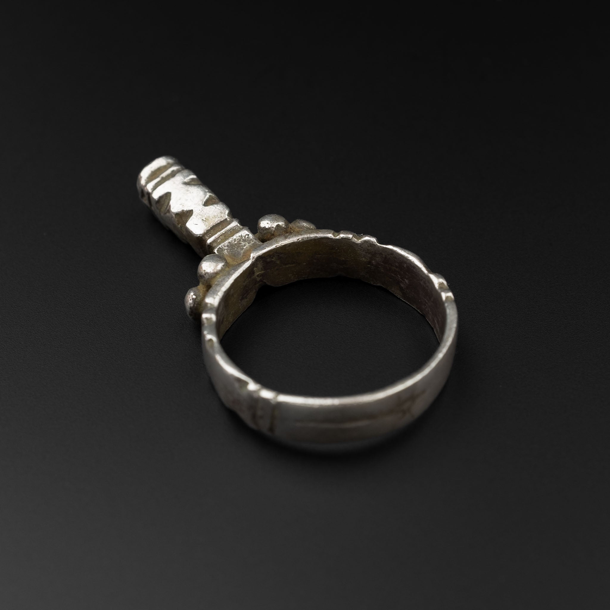 Vintage Silver Mosque Ring, Morocco