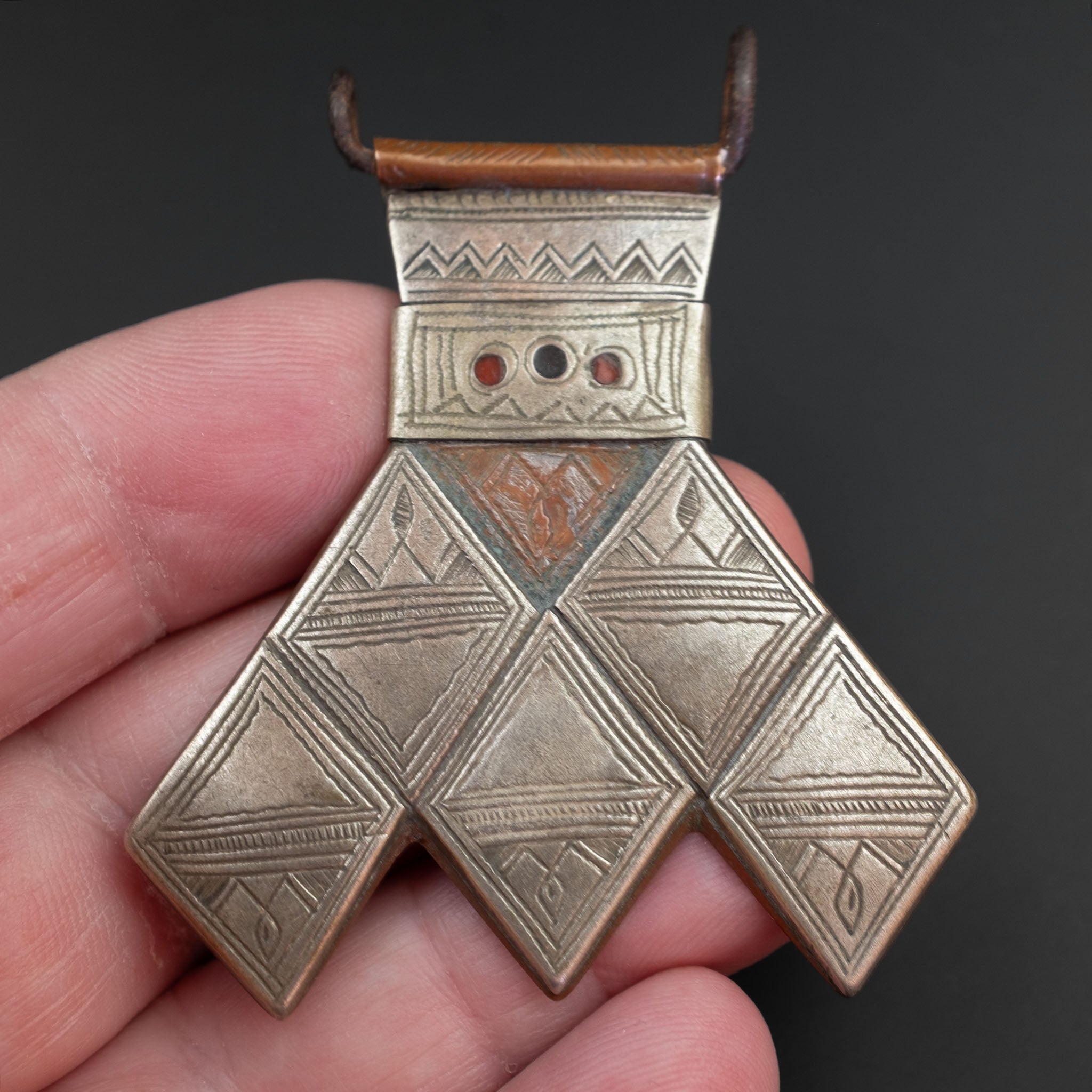 Old Silver Tuareg Khomissar Pendant, Niger